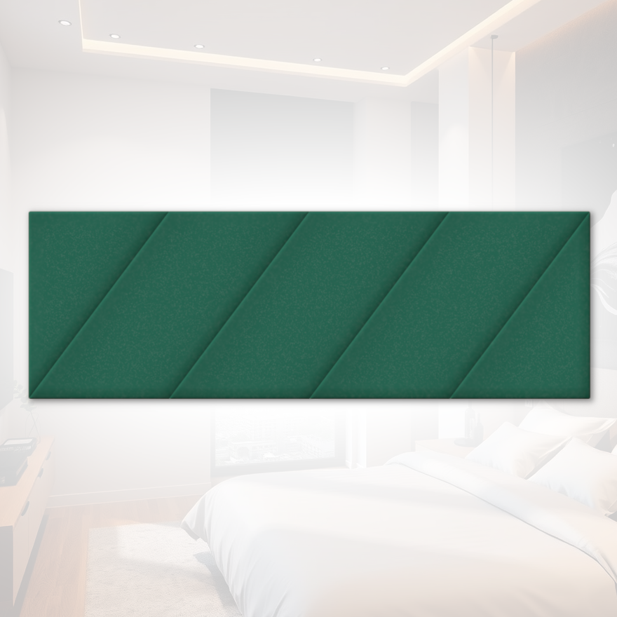 Изображение товара Мягкая стеновая панель Kovalevski 200-73 изумруд 1800×600 мм