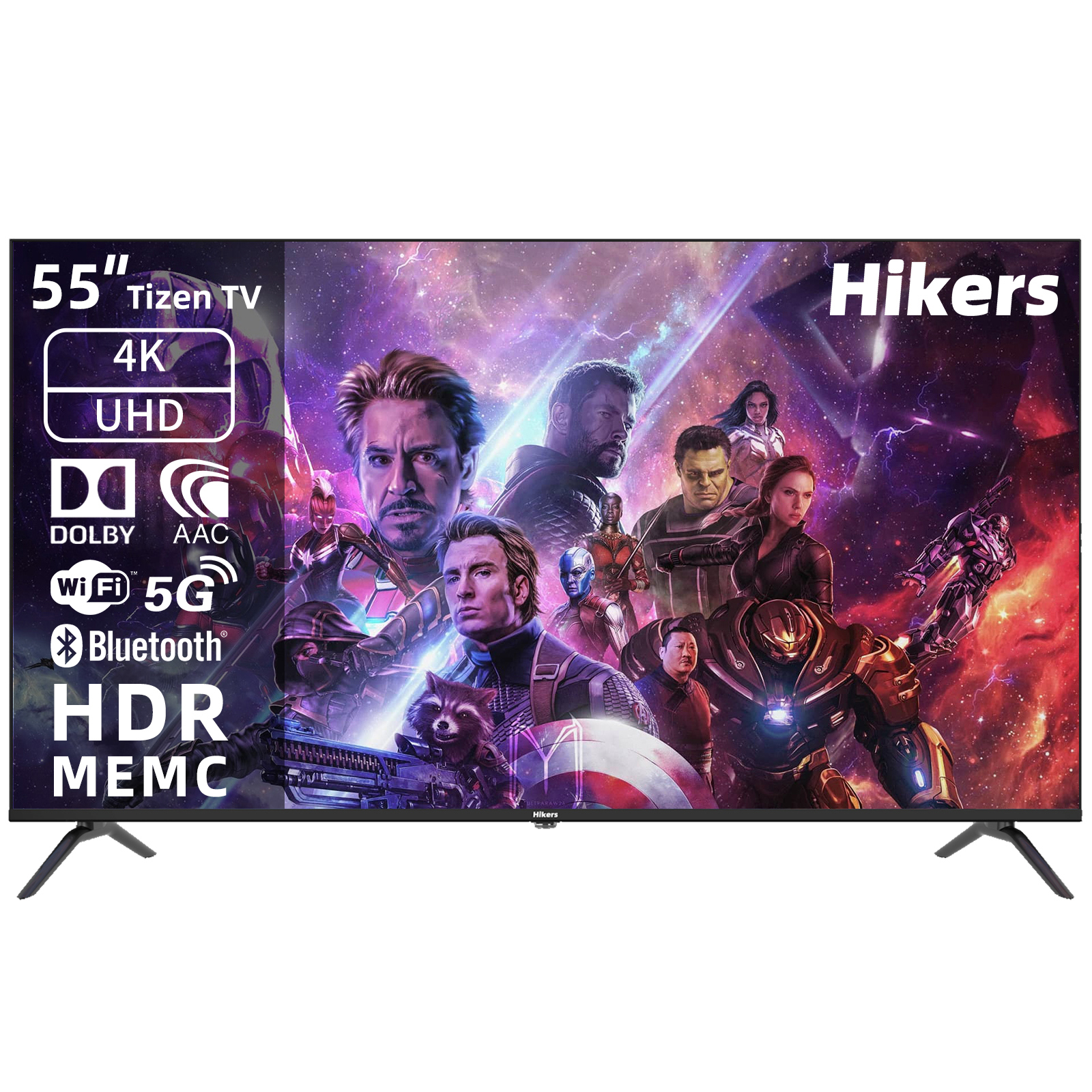 Изображение товара Телевизор Hikers 55HTU01 4K UHD 55" 139.7 см цвет черный