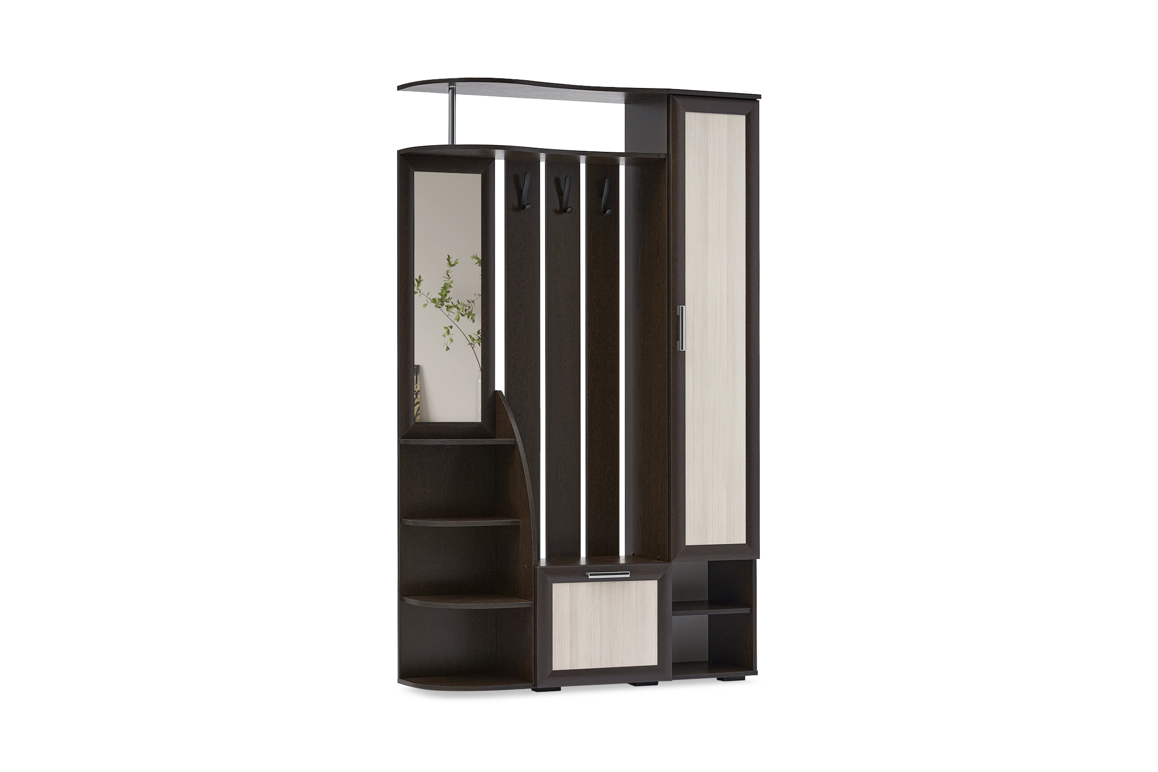 Изображение товара Комплект мебели для прихожей Нонтон Ксения - 2 коричневый