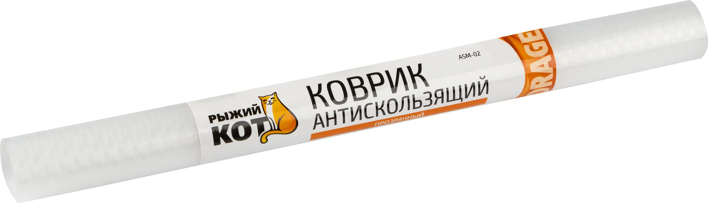 Коврик антискользящий Рыжий кот 29x45 см EVA цвет прозрачный