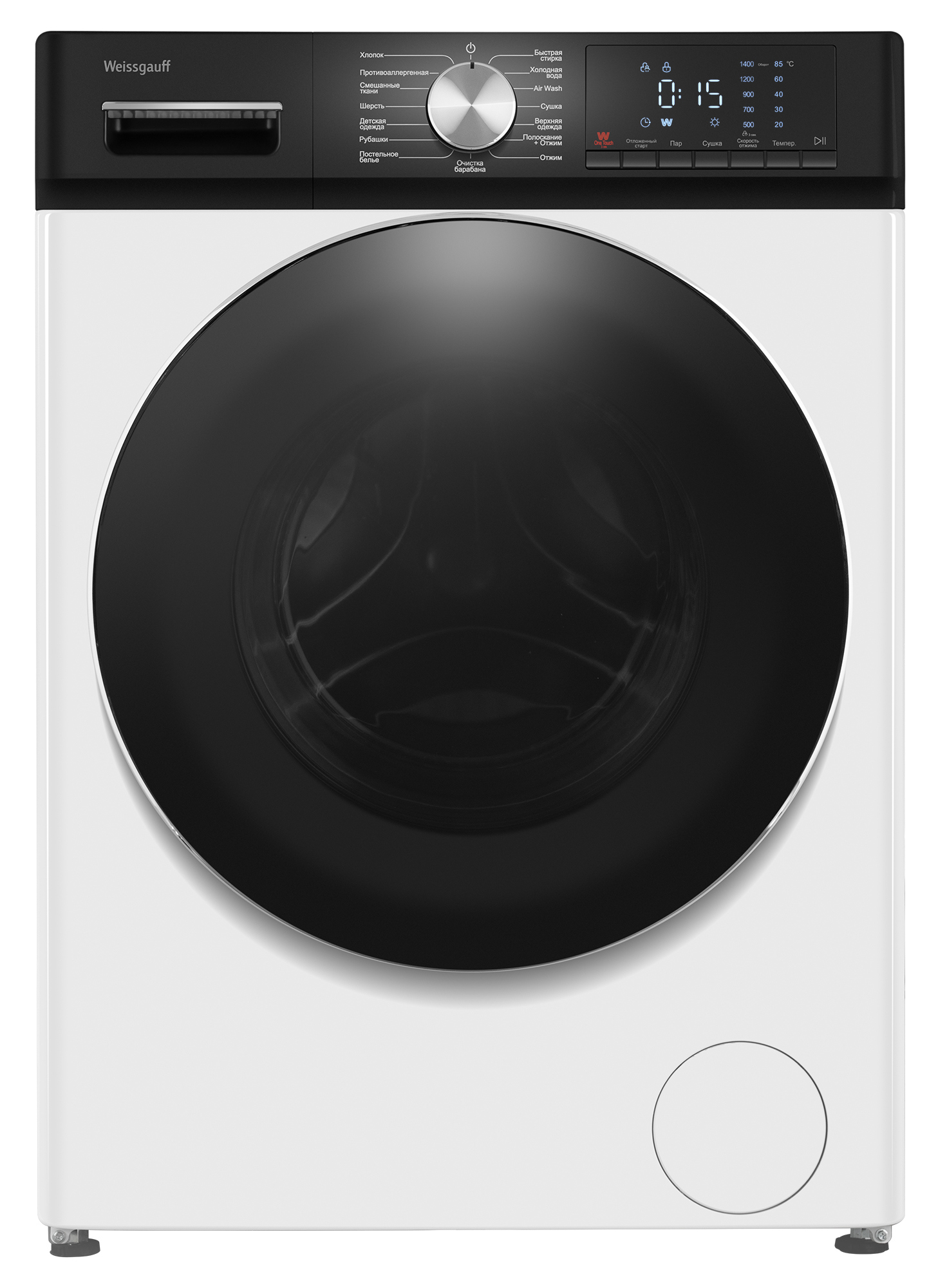 Изображение товара Стиральная машина Weissgauff WMD 4148 D - 8 кг, белая