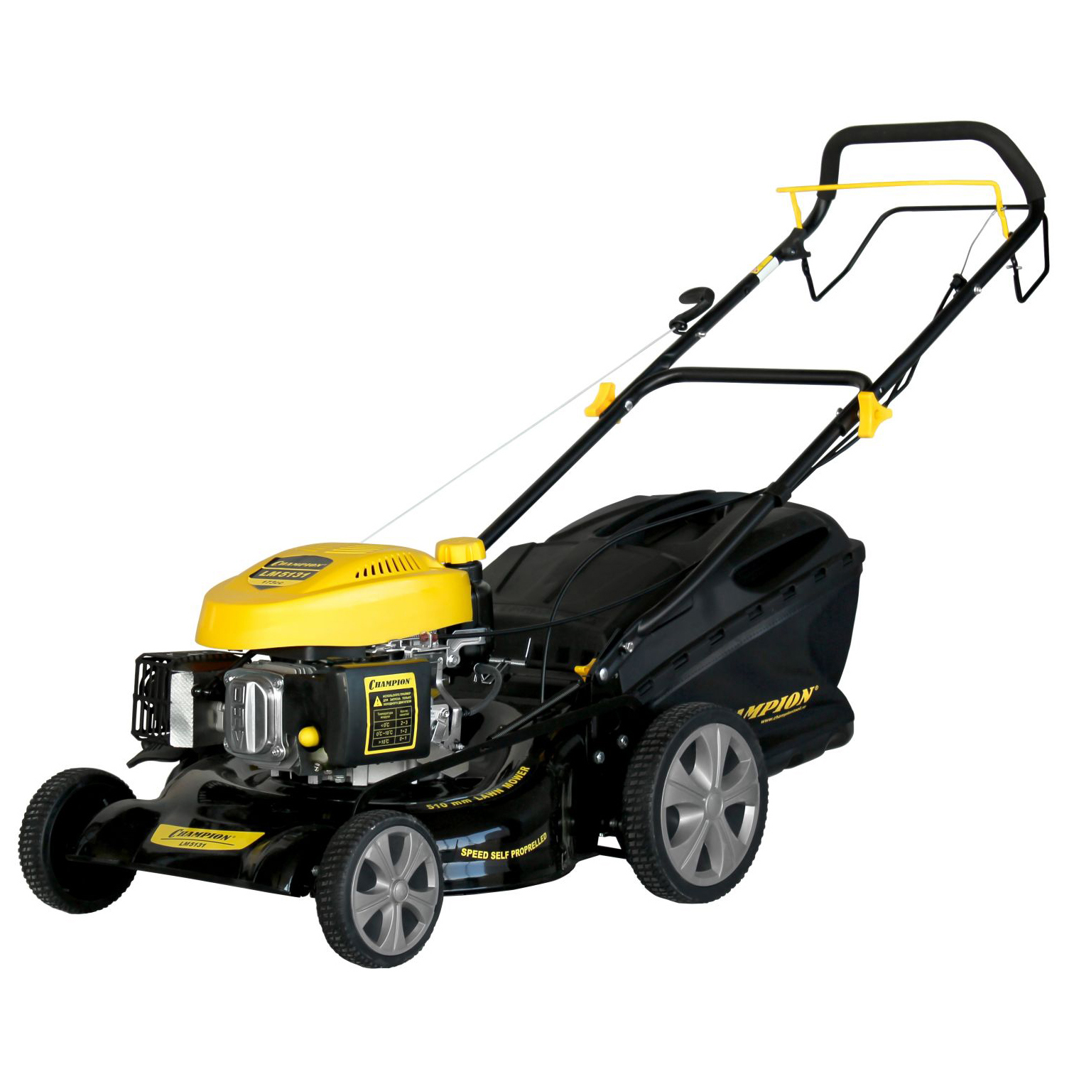 Изображение товара Газонокосилка бензиновая Champion LM5131 4.10 л.с. с мульчированием