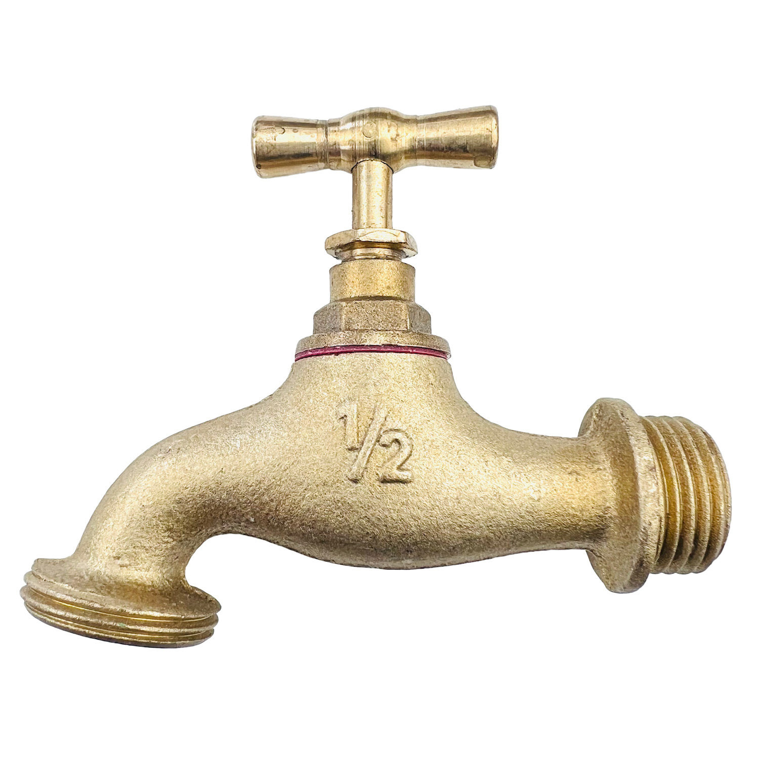 Изображение товара Кран латунный Профитт садовый с вентилем вход 1/2 выход 3/4