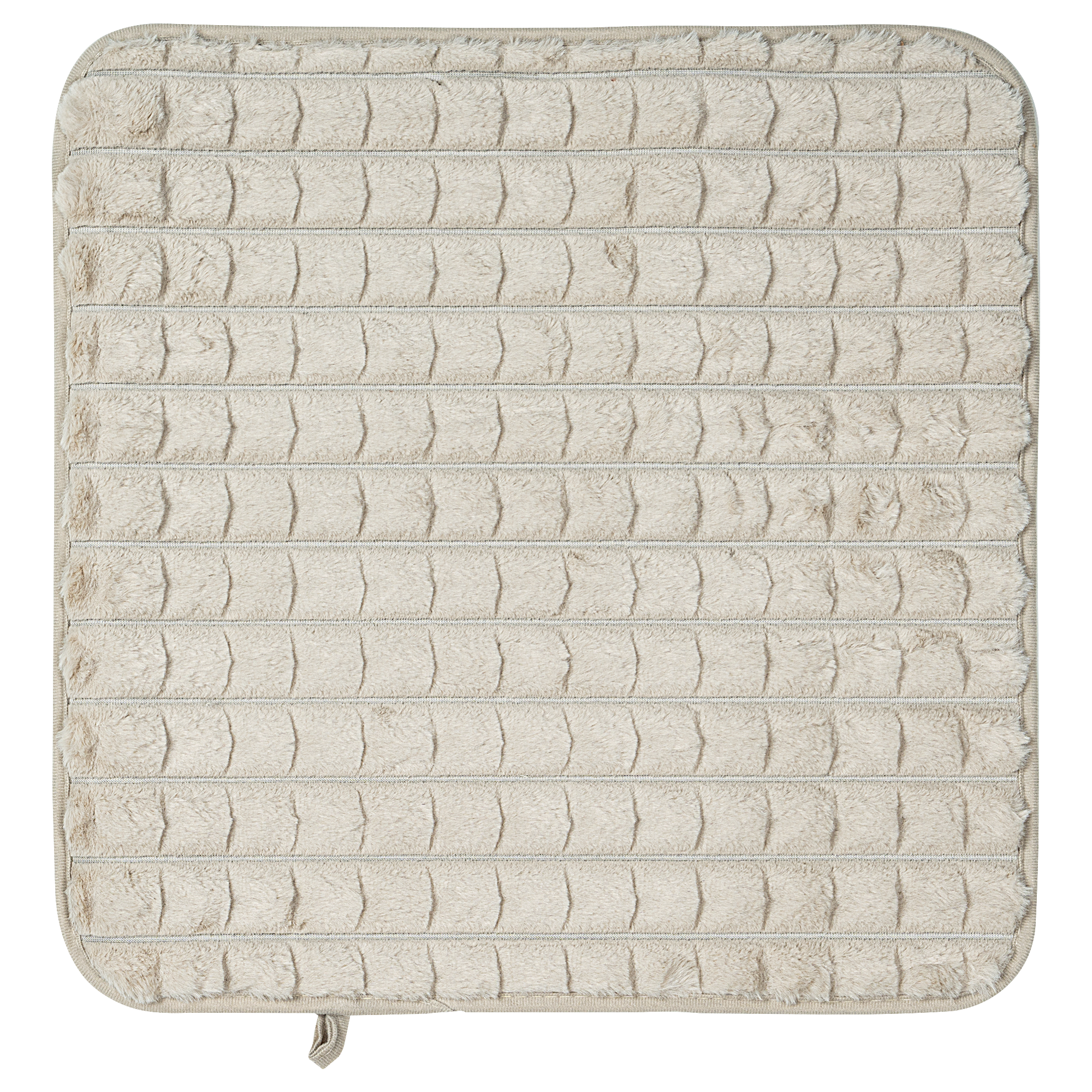 Изображение товара Коврик для туалета Vidage Лейте 50x50 см бежевый практичный и мягкий