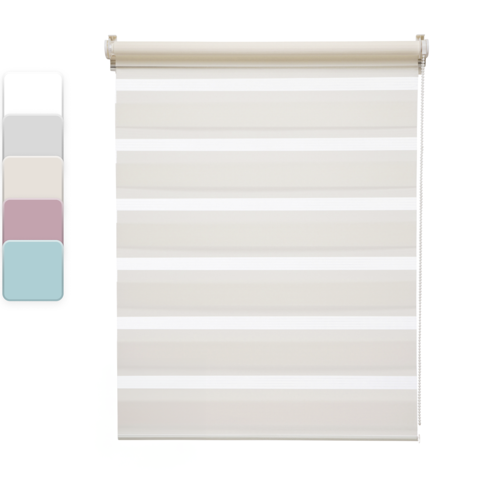 Штора рулонная день-ночь Inspire Peter 40x160 см экрю Cream 5 - 1