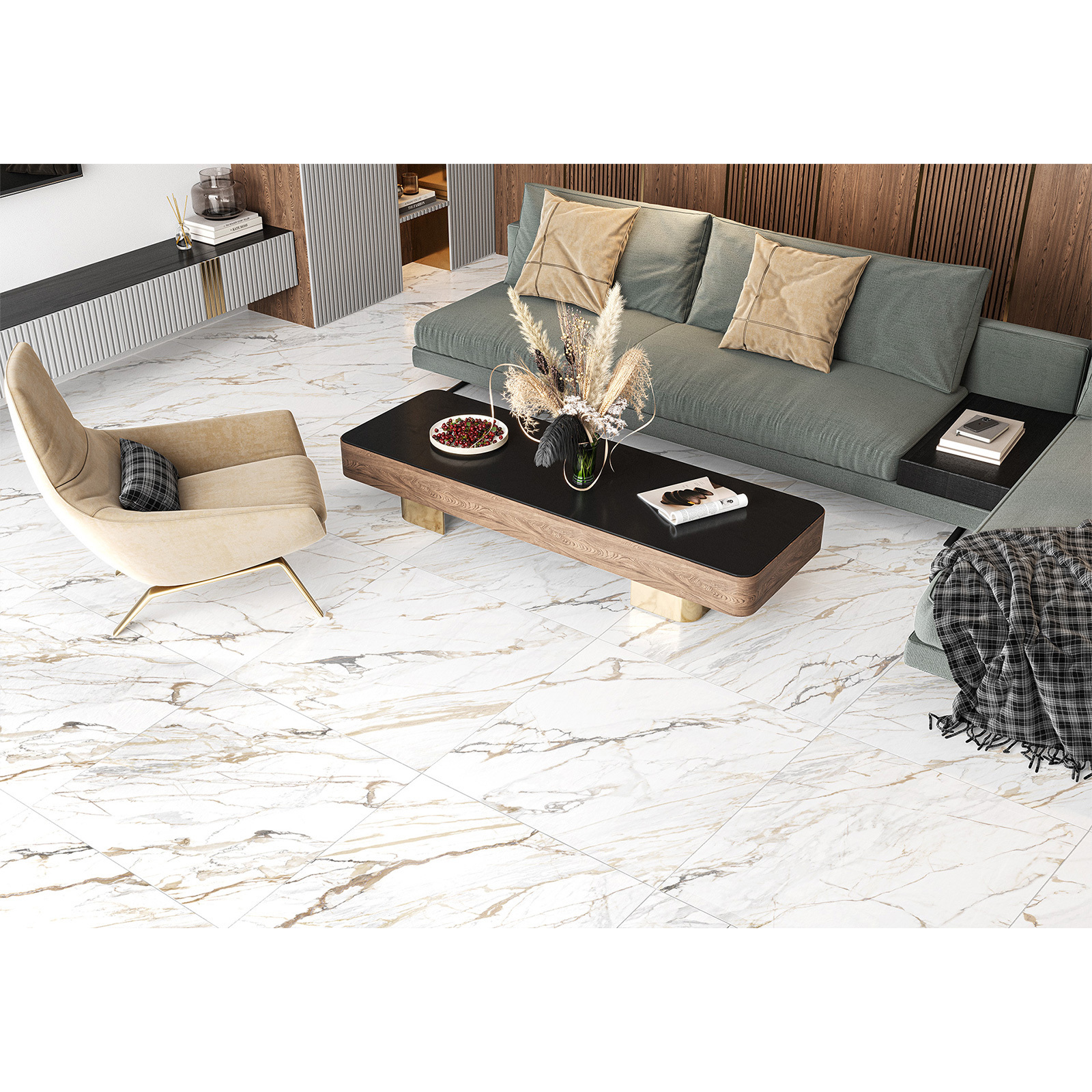 Изображение товара Керамогранит New Trend GP40PEG01L 60x60 см белый коллекция Detroit