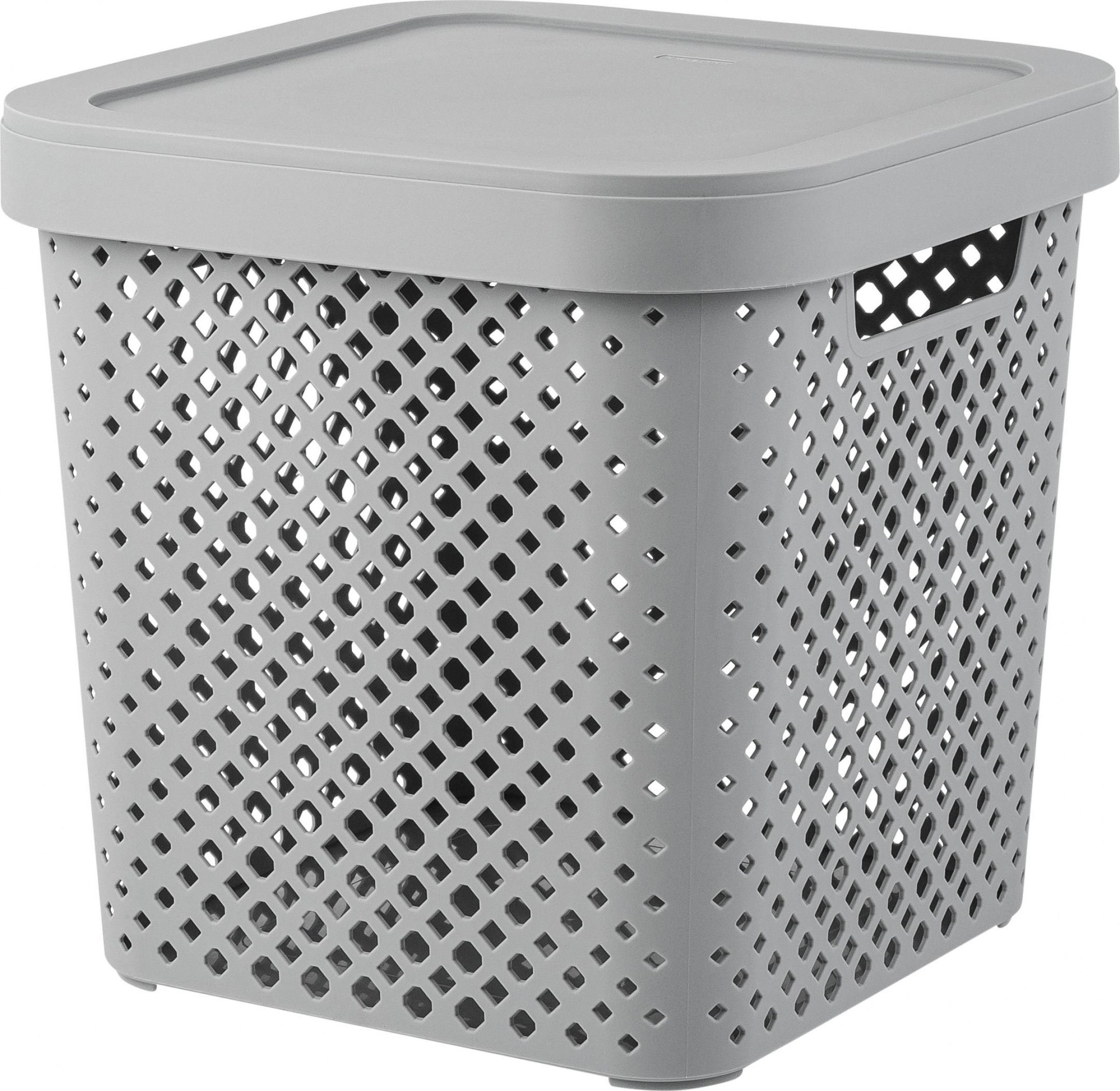 Изображение товара Корзина для хранения Plast Team Mien 31x30x31 см полипропилен серый