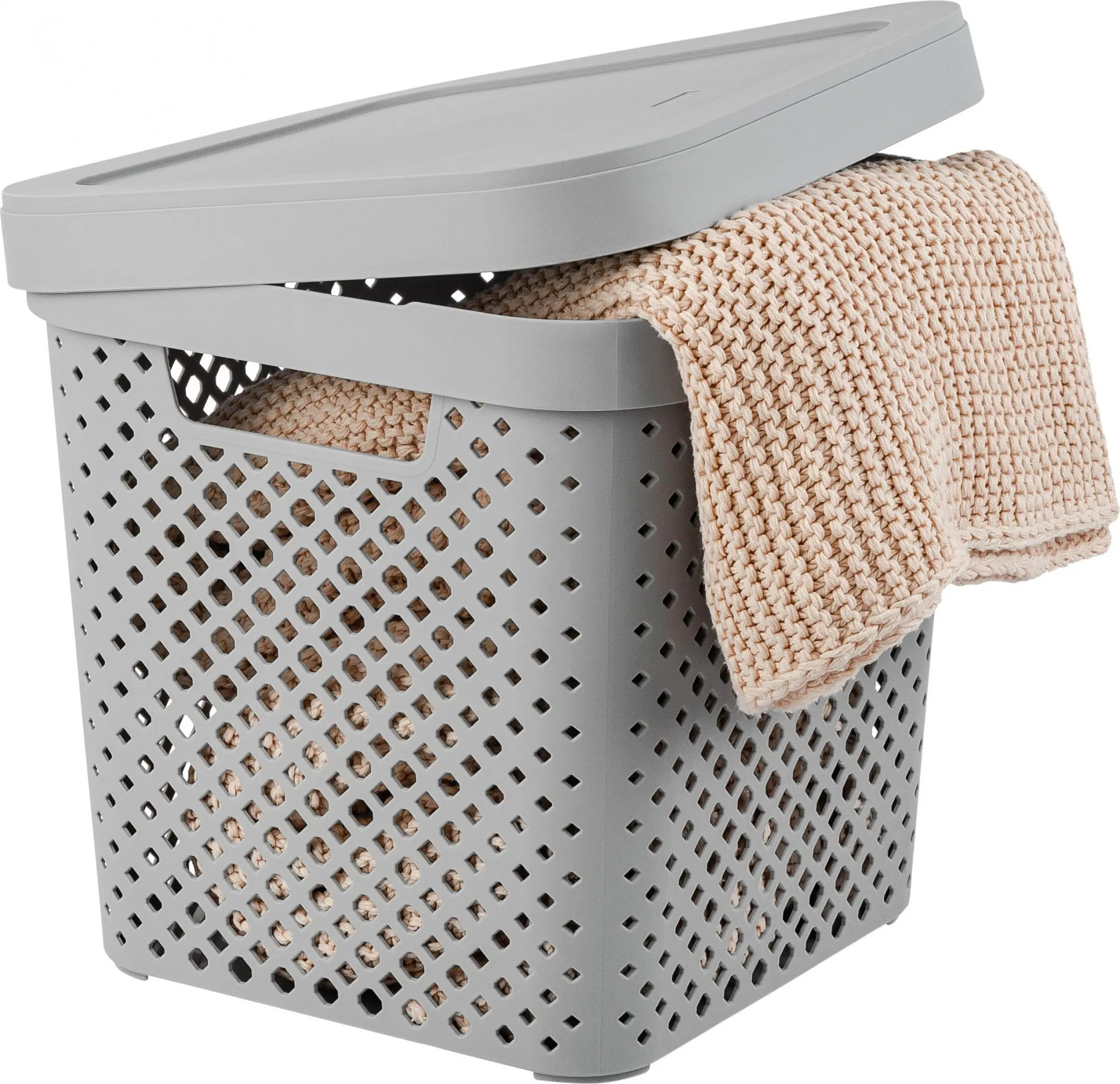 Корзина для хранения Plast Team Mien 31x30x31 см полипропилен цвет серый - 8