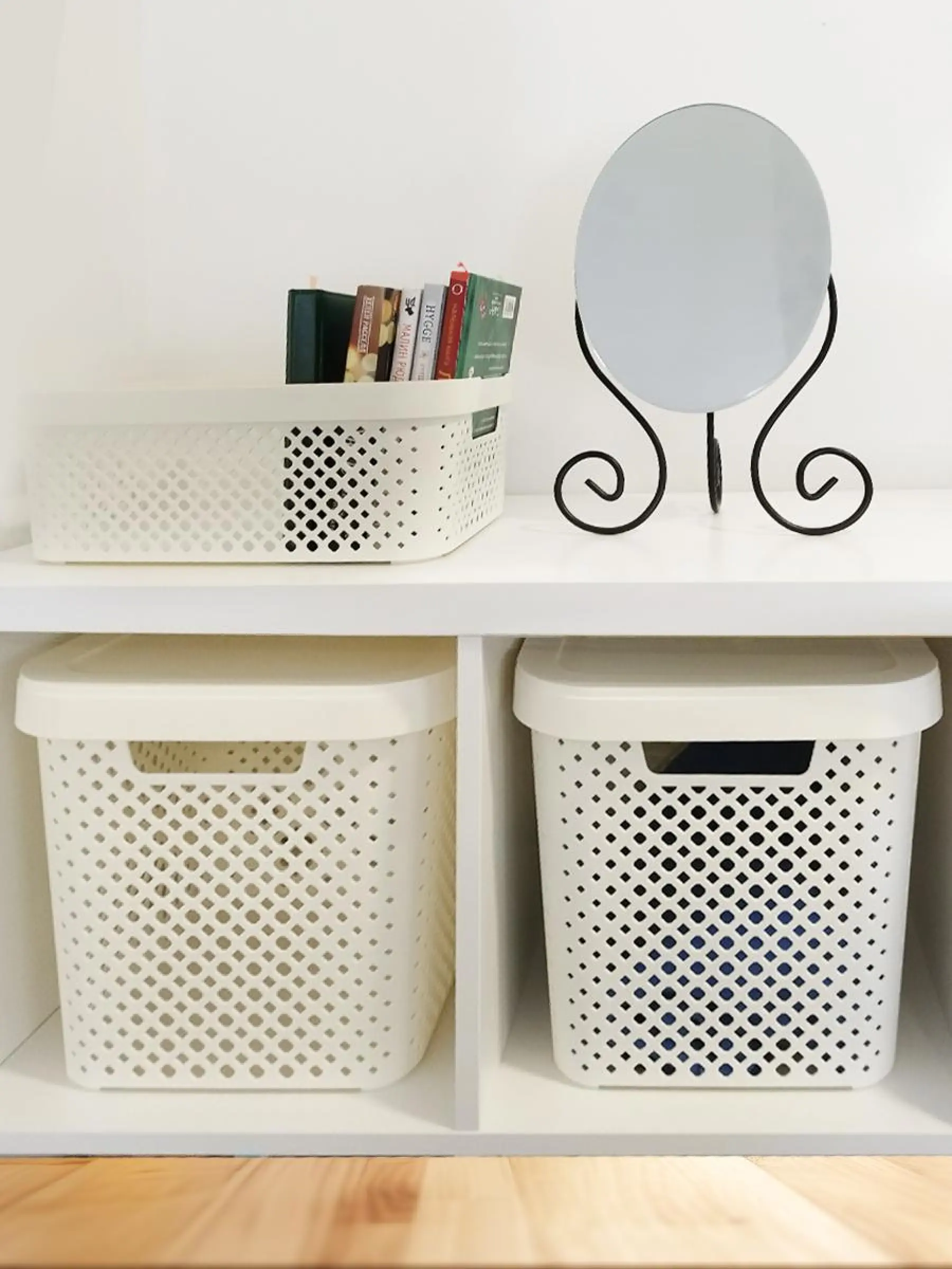 Корзина для хранения Plast Team Mien 31x30x31 см полипропилен цвет молочный - 9