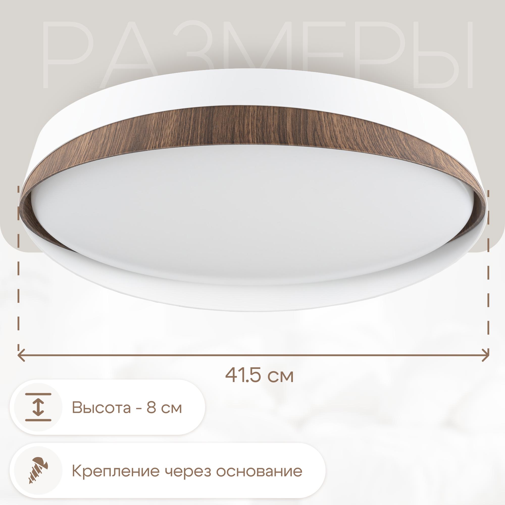 Изображение товара Настенно-потолочный светильник Citilux Bonny с RGB подсветкой, регулируемой яркостью, 48 Вт