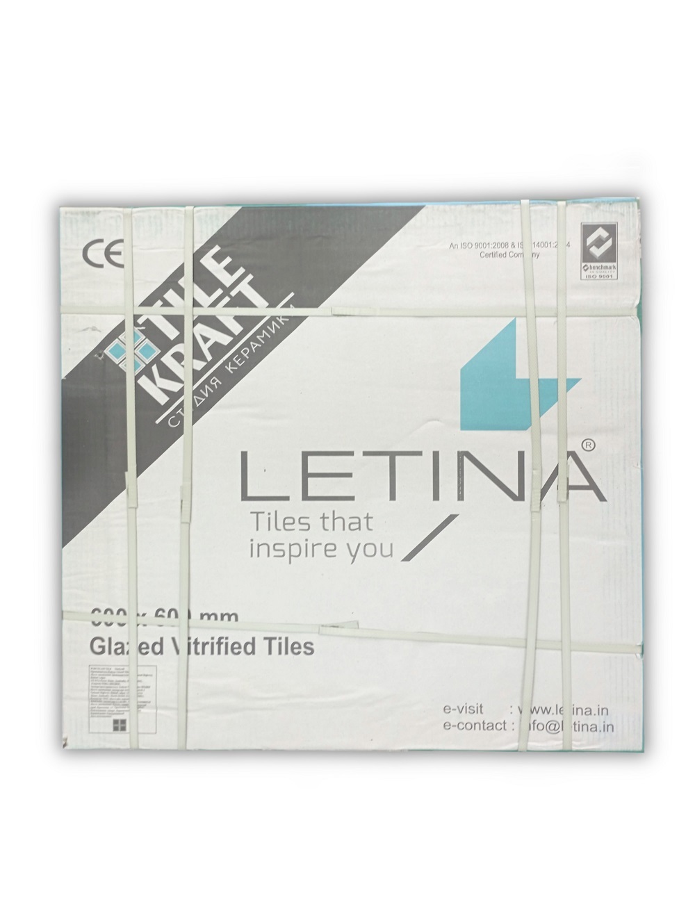 Изображение товара Керамогранит TILE KRAFT Onix 60x60cm белый с эффектом мрамора