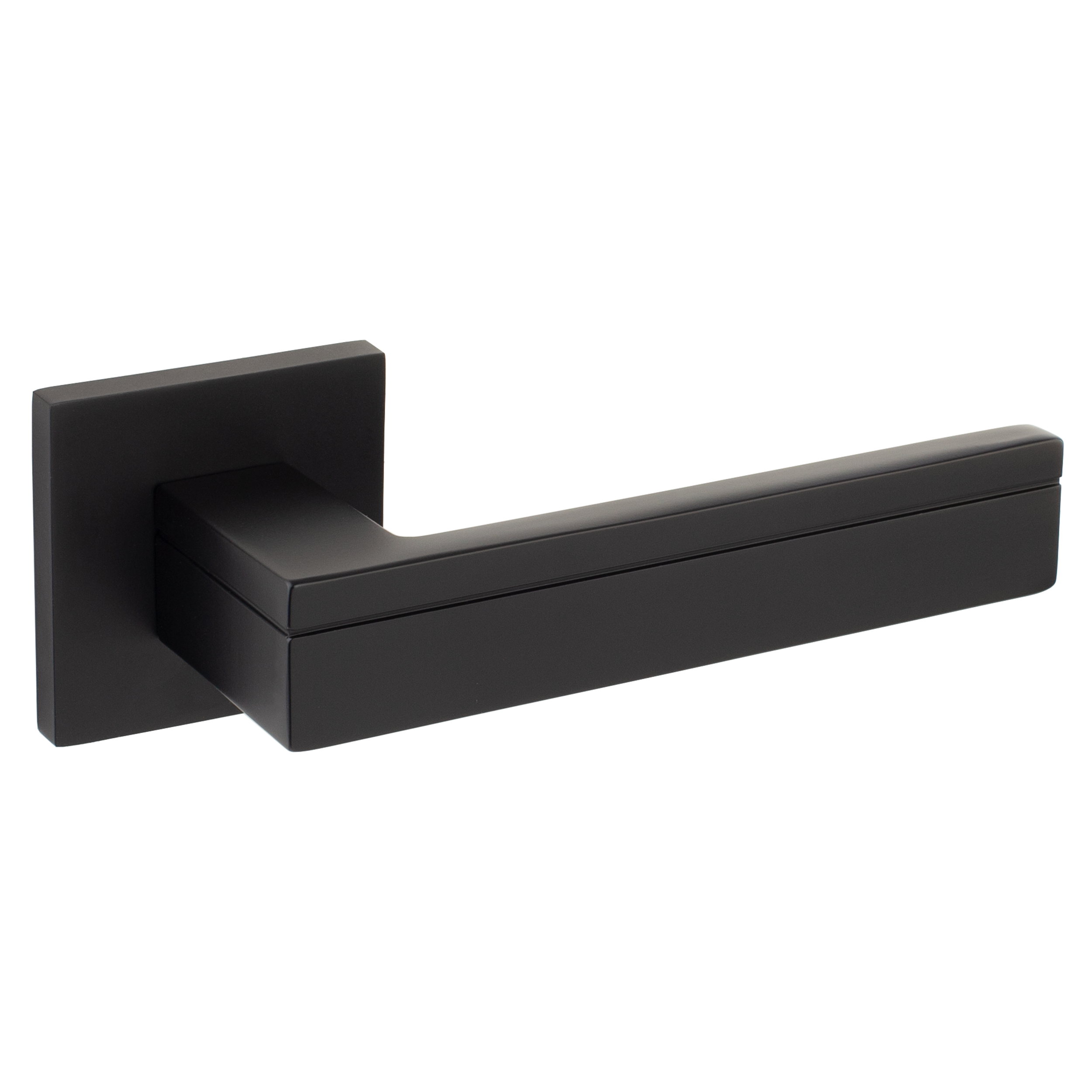 Дверная ручка на розетке Armex H-30153-A без запирания цвет черный матовый