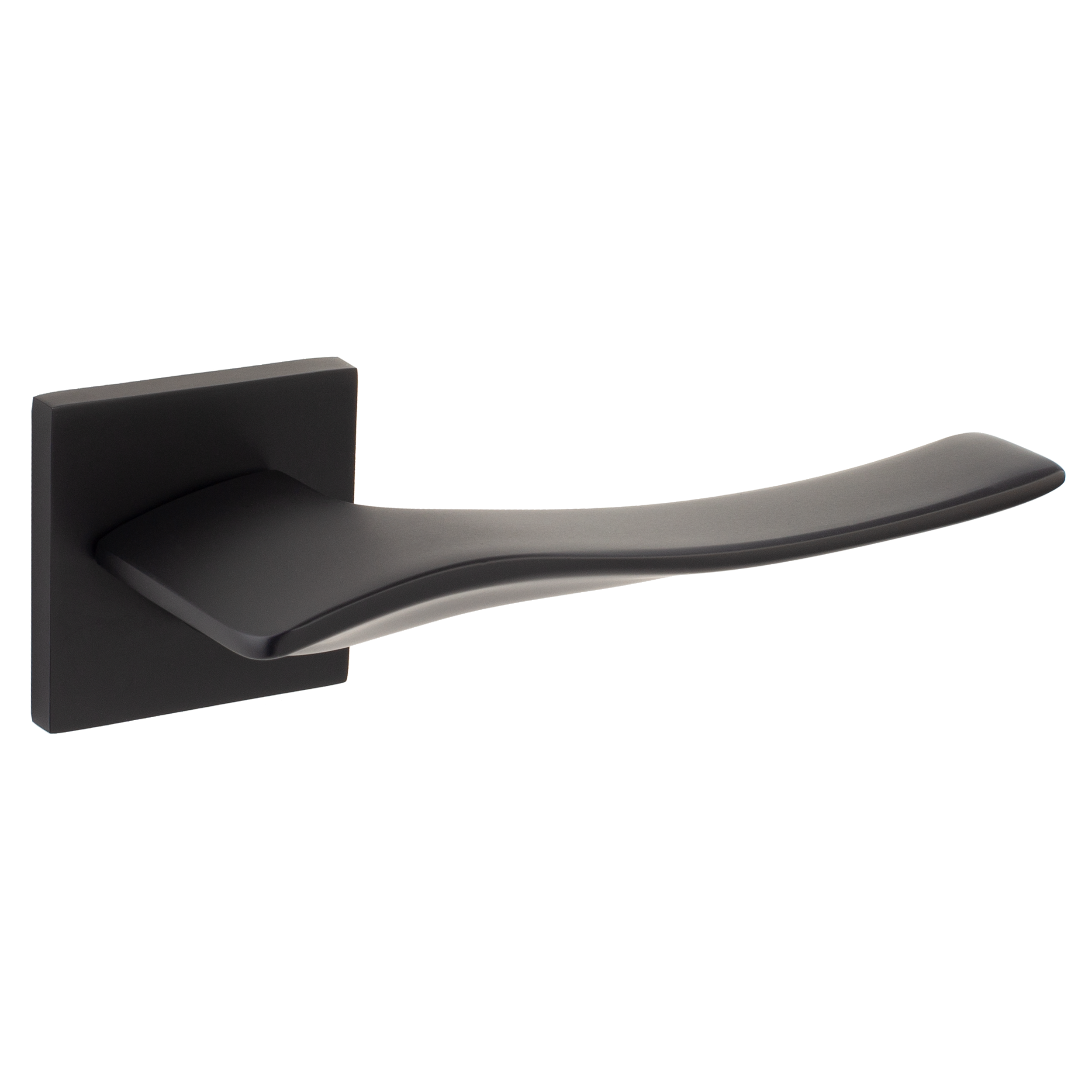 Дверная ручка на розетке Armex H-30152-A без запирания цвет черный матовый