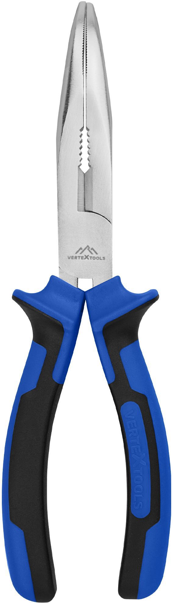 Изображение товара Плоскогубцы изогнутые Vertextools 4207-200 200 мм для электромонтажа и слесарных работ