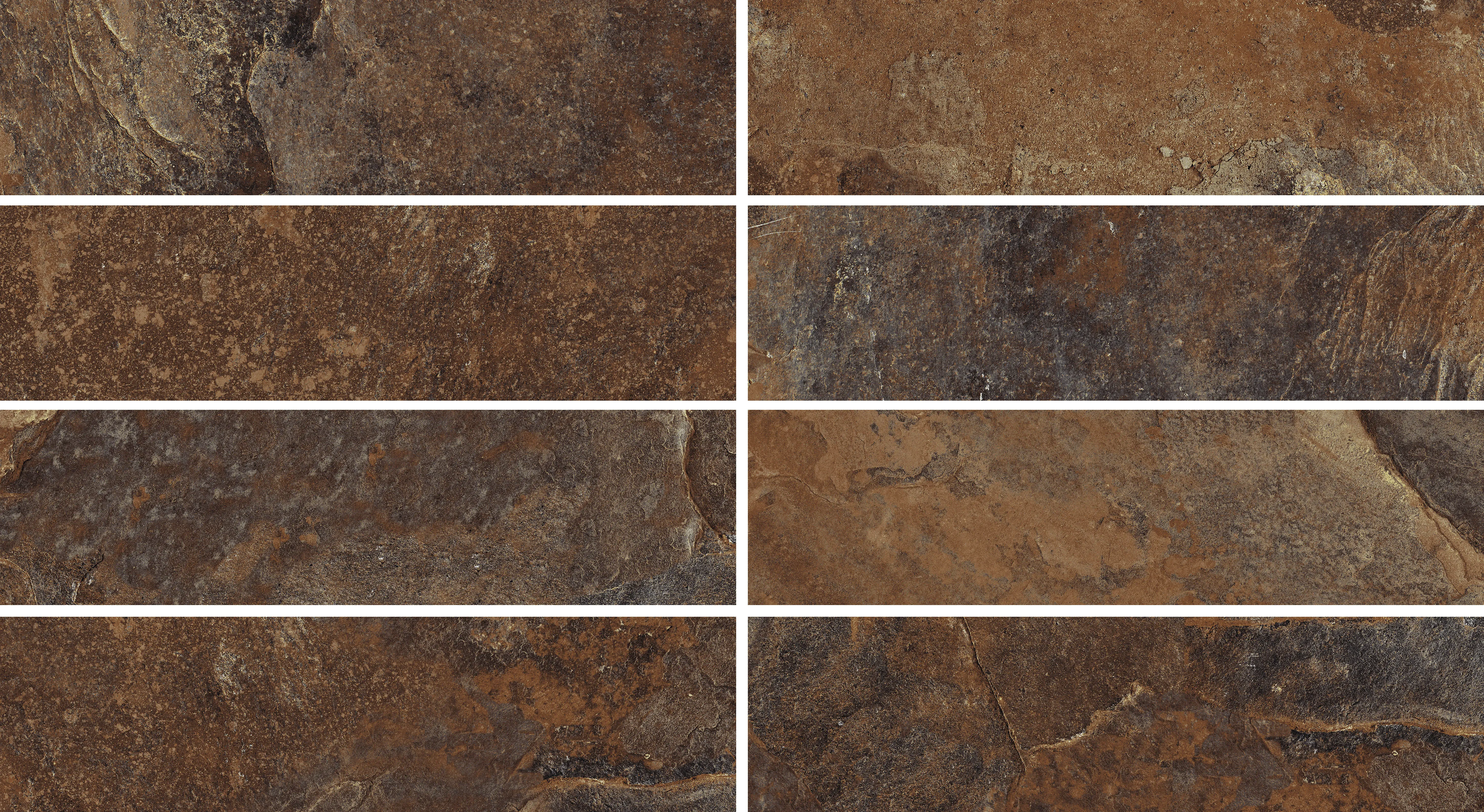 Плитка клинкерная Керамин Касл Рок 4 24.5x6.5 см коричневый 0.54 м²