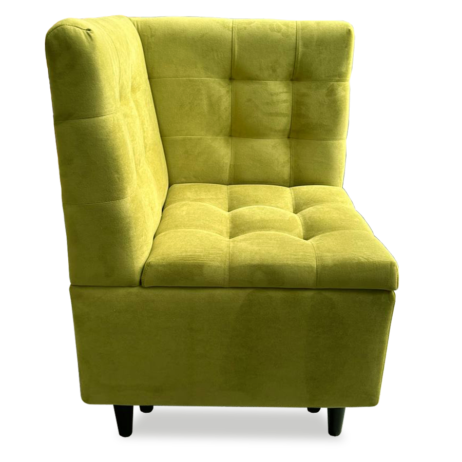 Изображение товара Кресло El todo Одри 56x84x56 см велюр зеленый стильное и комфортное