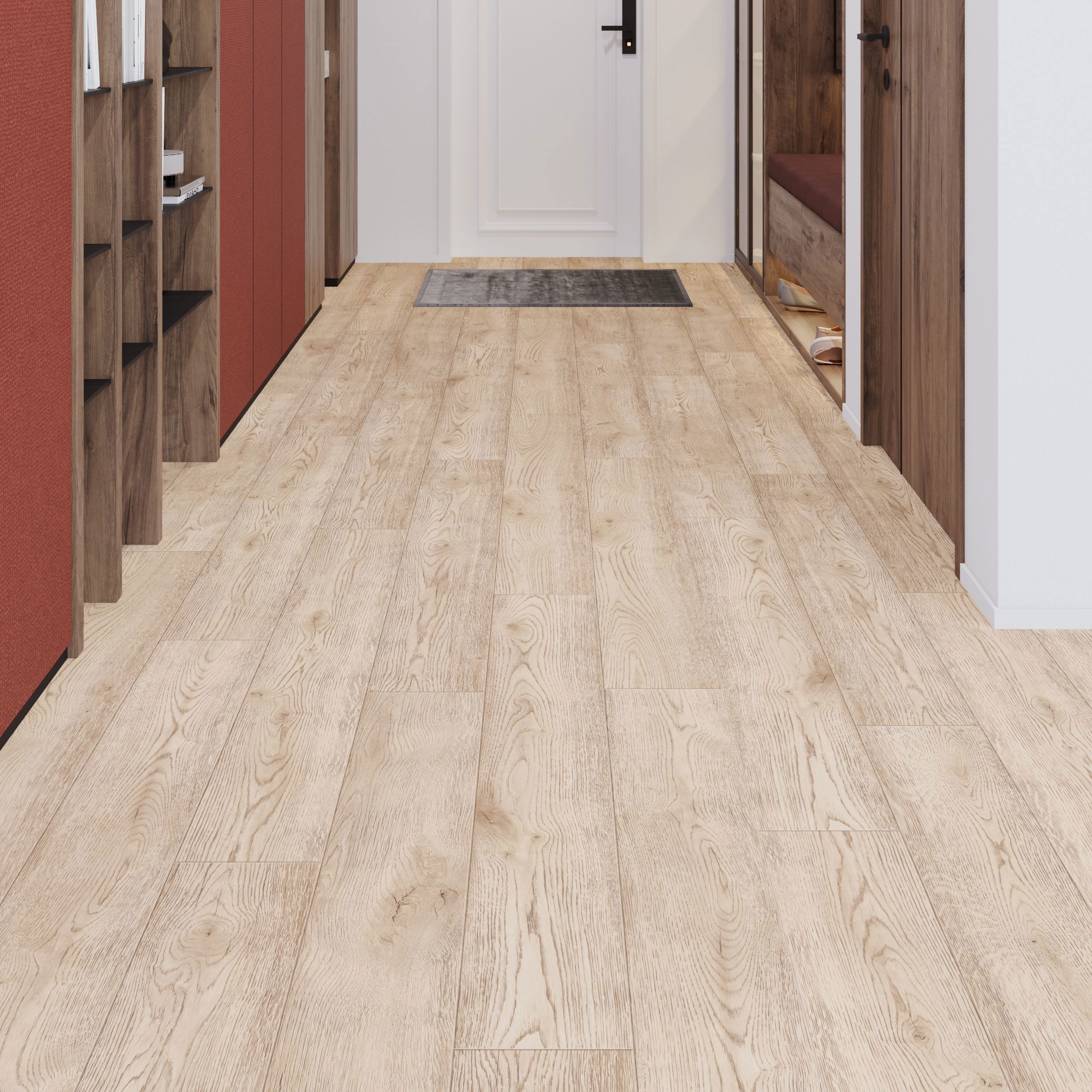 Изображение товара Ламинат водостойкий Дуб Ангара 33 класс 4 фаски толщина 10 мм 1.596 м²