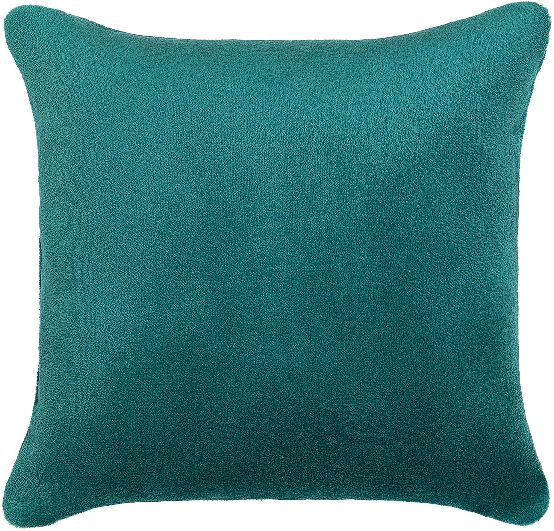 Изображение товара Декоративная подушка Flandria Emerald 1 45x45 см бирюзовая качественная мягкая