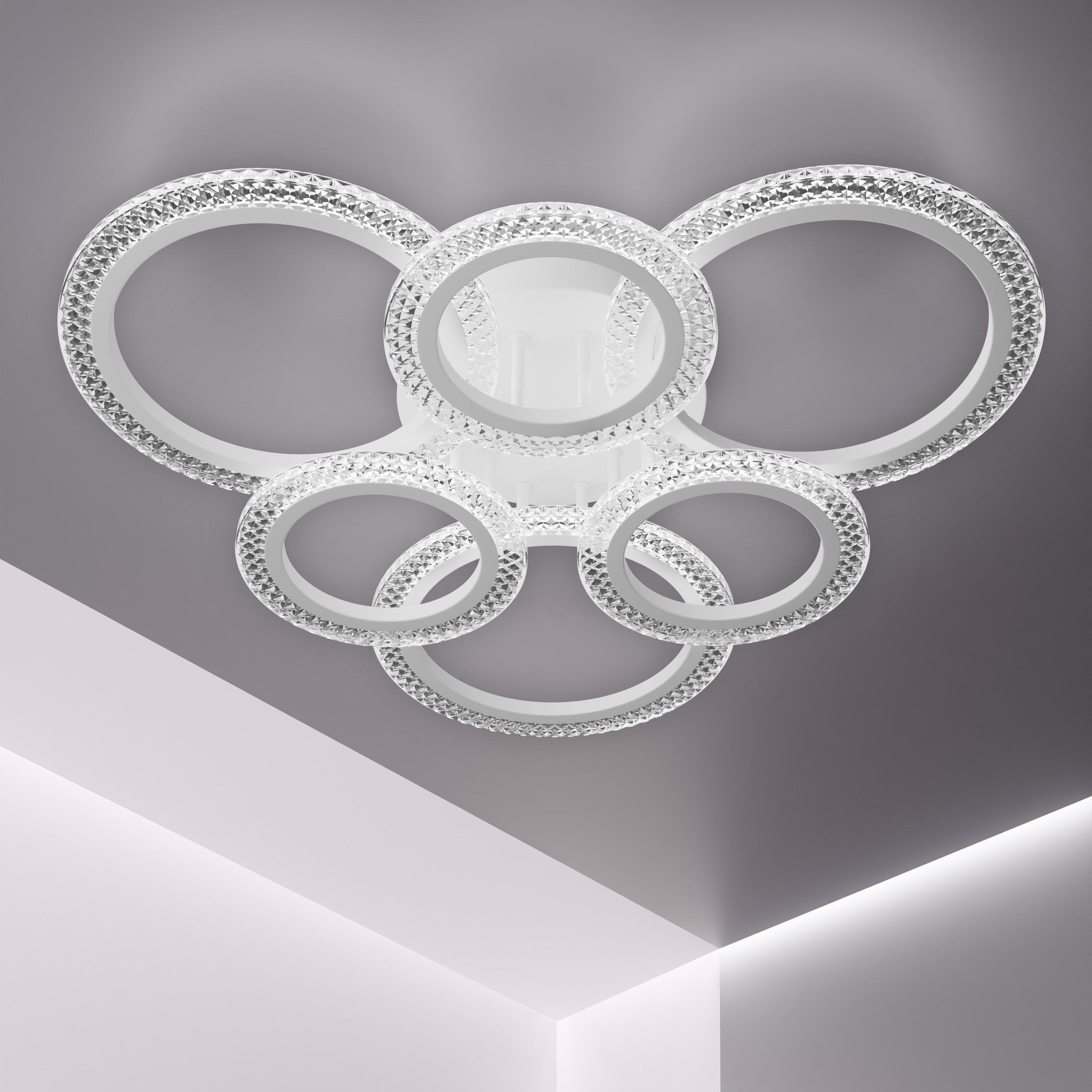 Изображение товара Люстра потолочная светодиодная Ritter ROLO белая 31 м²