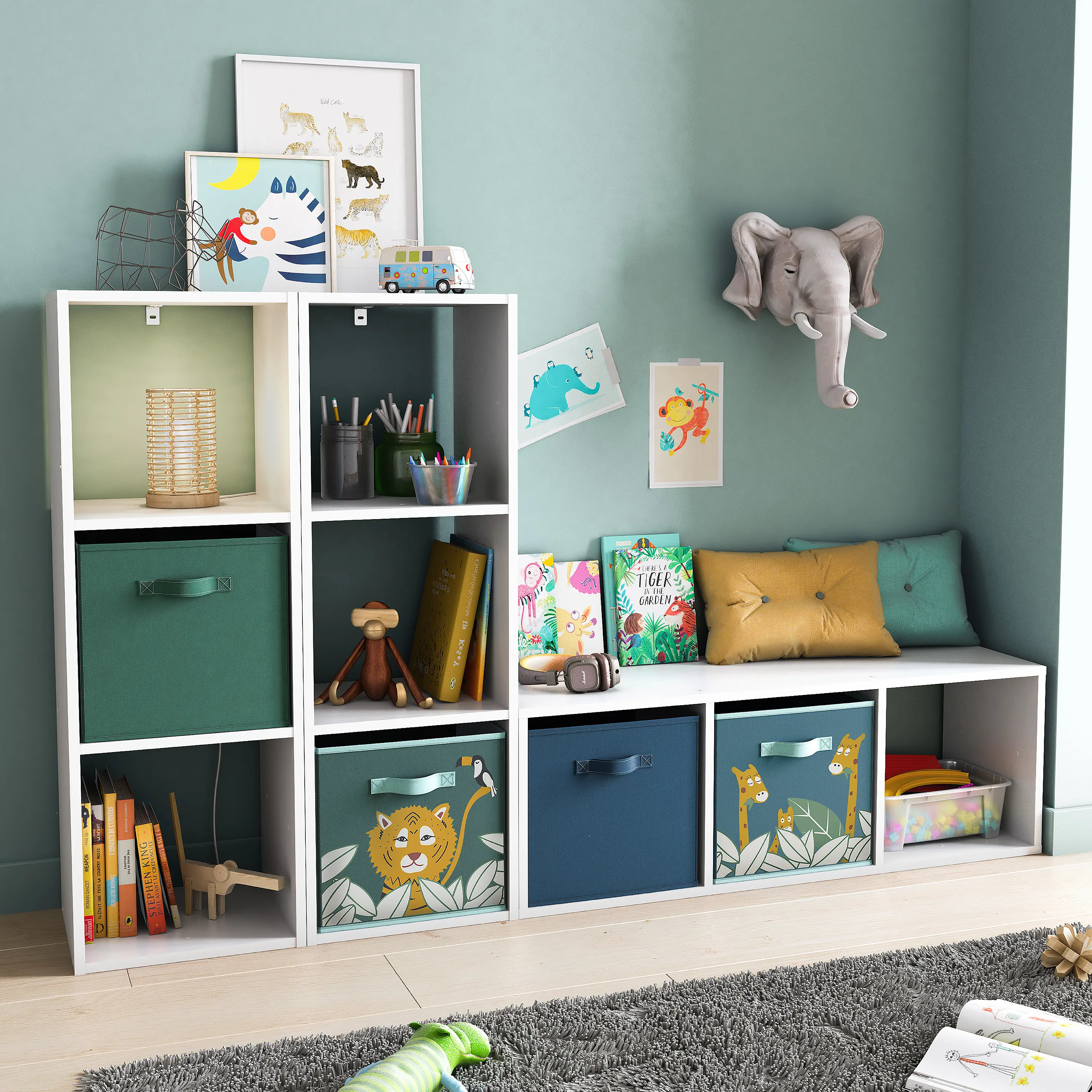 Короб Spaceo KUB 31x31x31 см 29.7 л полипропилен цвет зеленый - 5