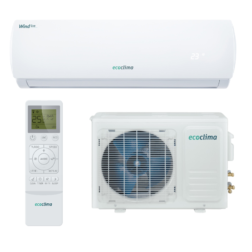 Изображение товара Сплит-система Ecoclima инвертор 7000 BTU с функцией обогрева и UV-очисткой воздуха