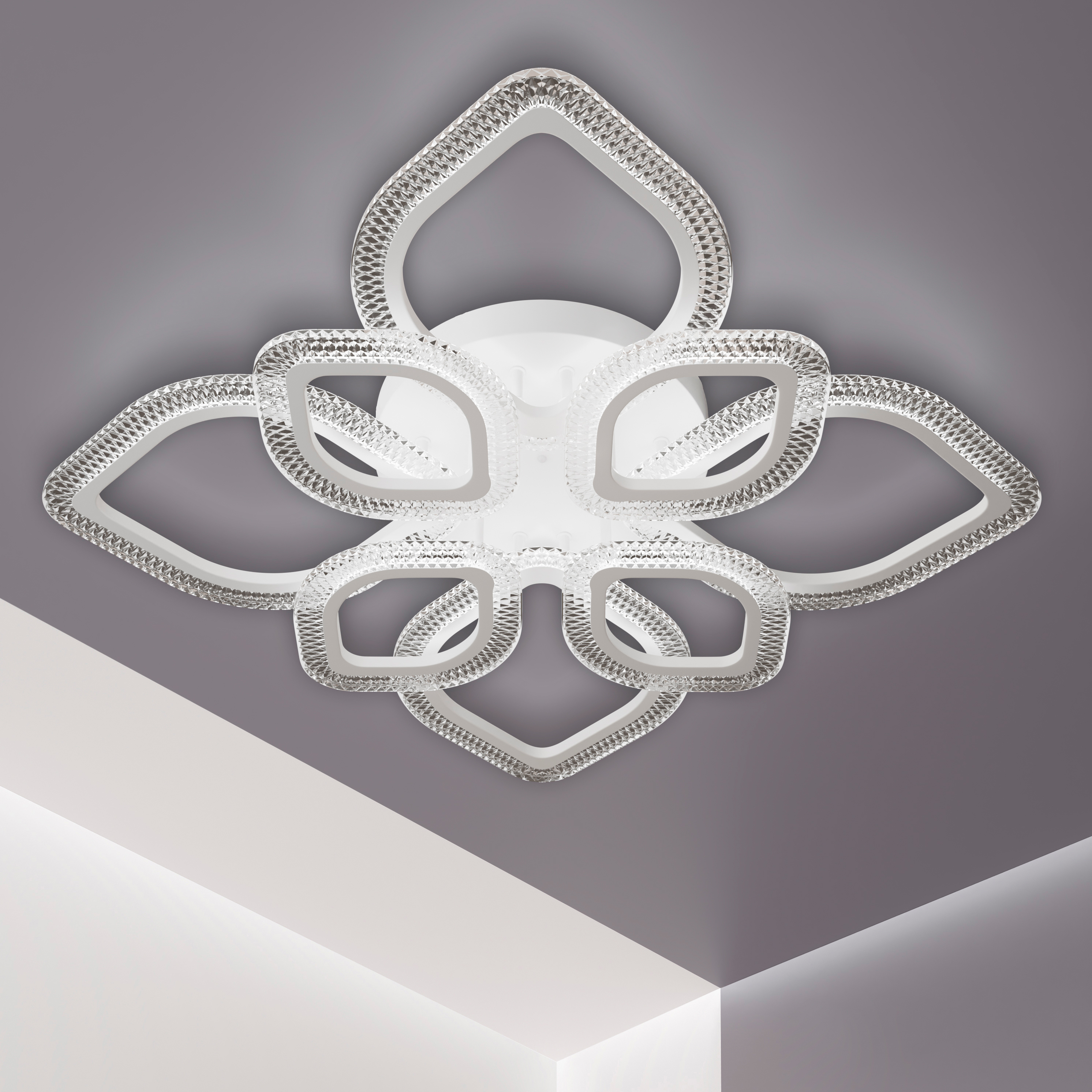 Изображение товара Люстра потолочная светодиодная Ritter Teramo с пультом регулировкой цвета 41 м² белый