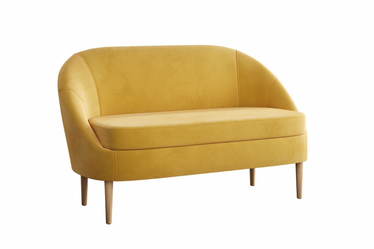 Изображение товара Диван Silva Комо Модель 005 Диван Ультра мустард 144.5x86x77.5 см велюр цвет горчичный