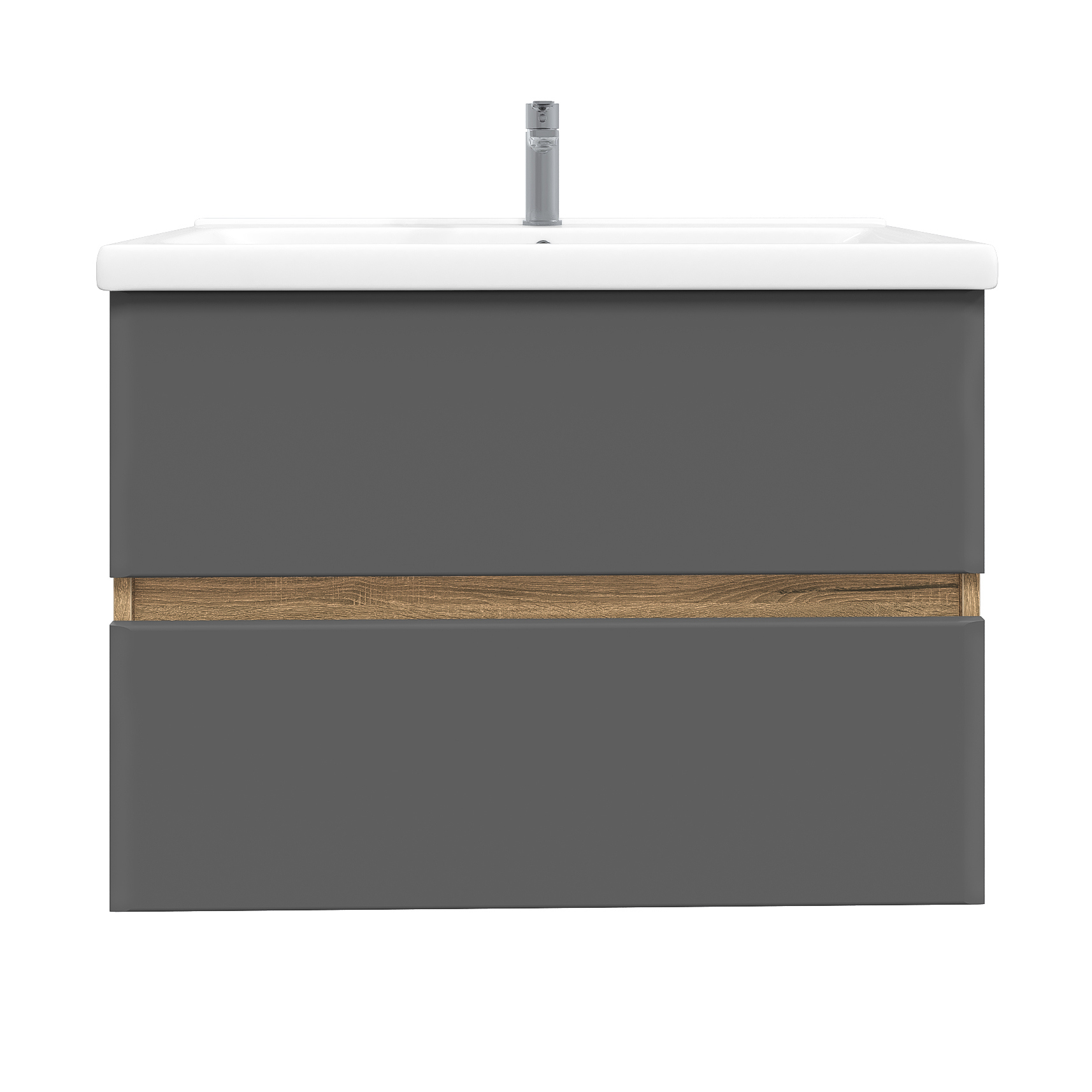 Изображение товара Тумба с раковиной Sanstar Graffa 80 см подвесная в современном стиле из влагостойких материалов