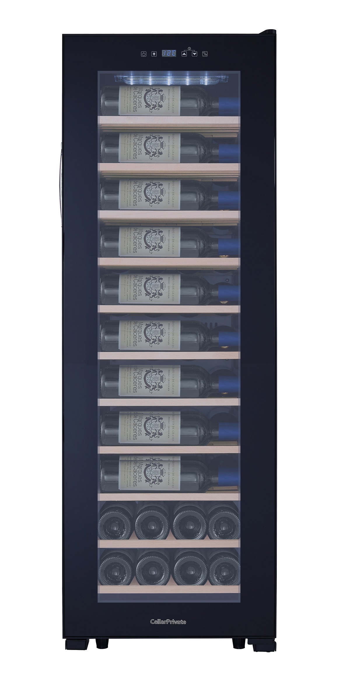 Изображение товара Винный шкаф Cellar Private CP062S на 62 бутылки черный с однозонной системой охлаждения
