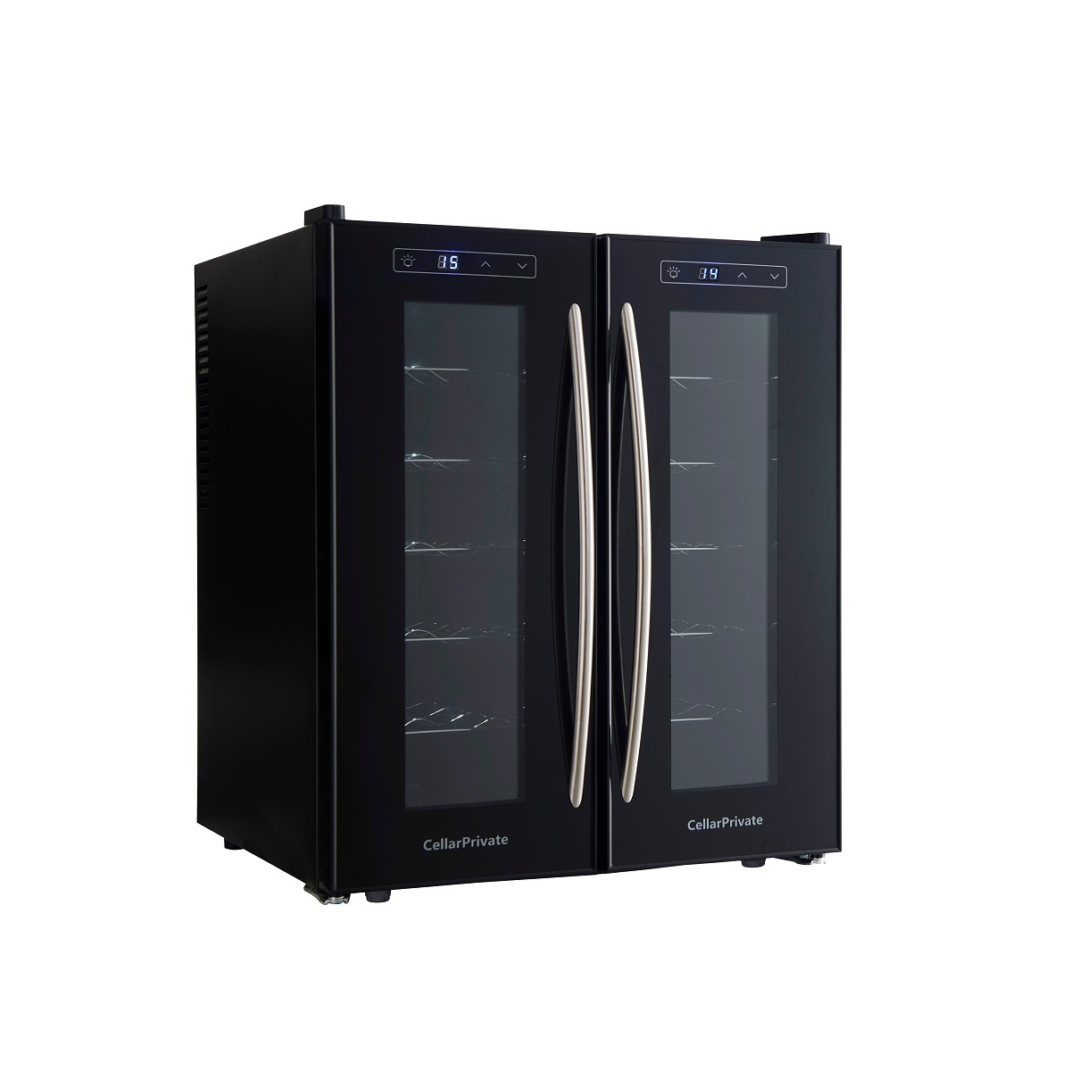 Изображение товара Винный шкаф Cellar Private CP024-2T 24 бутылки черный двухкамерный с сенсорным управлением