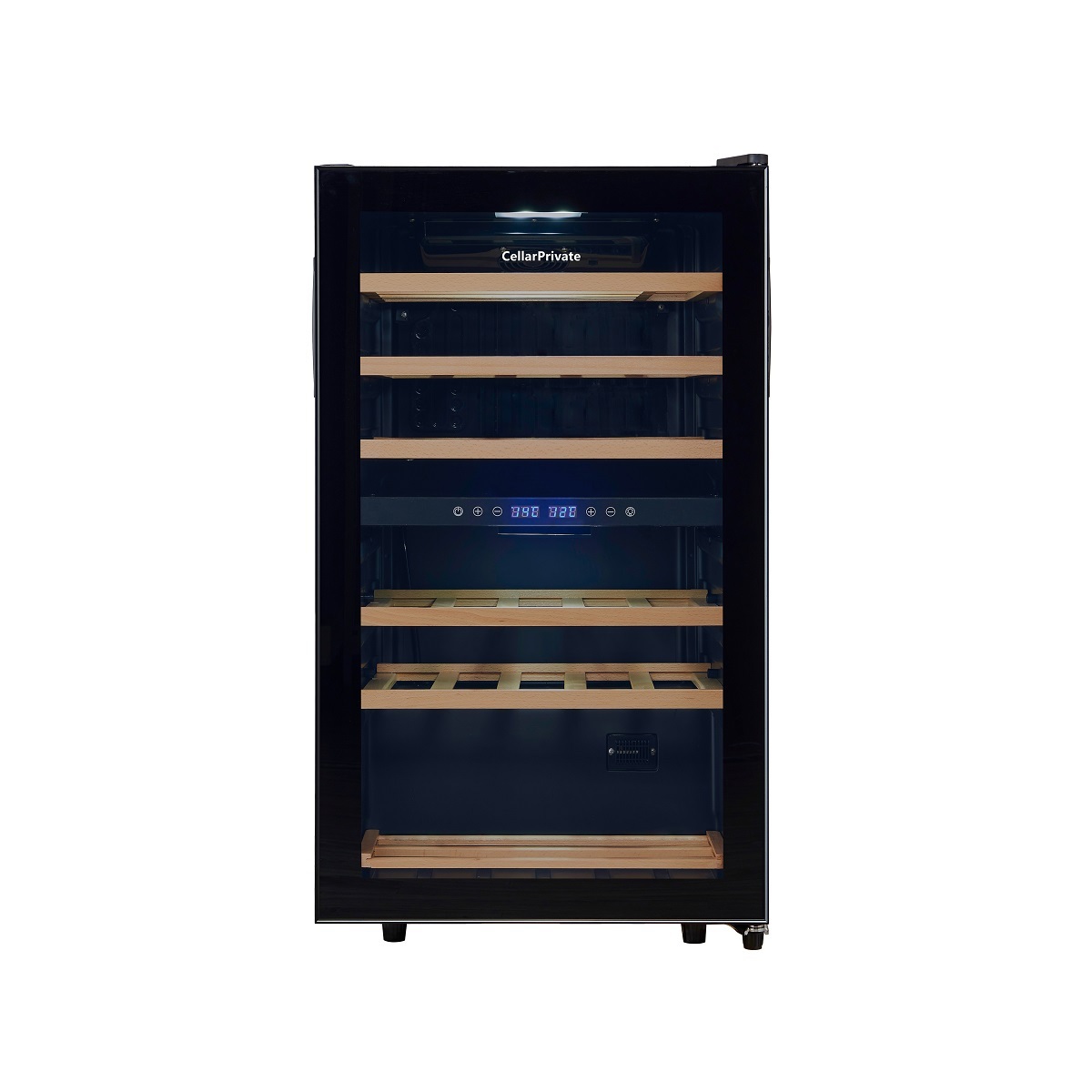 Изображение товара Двухзонный винный шкаф Cellar Private CP029-2T 28 бутылок черный