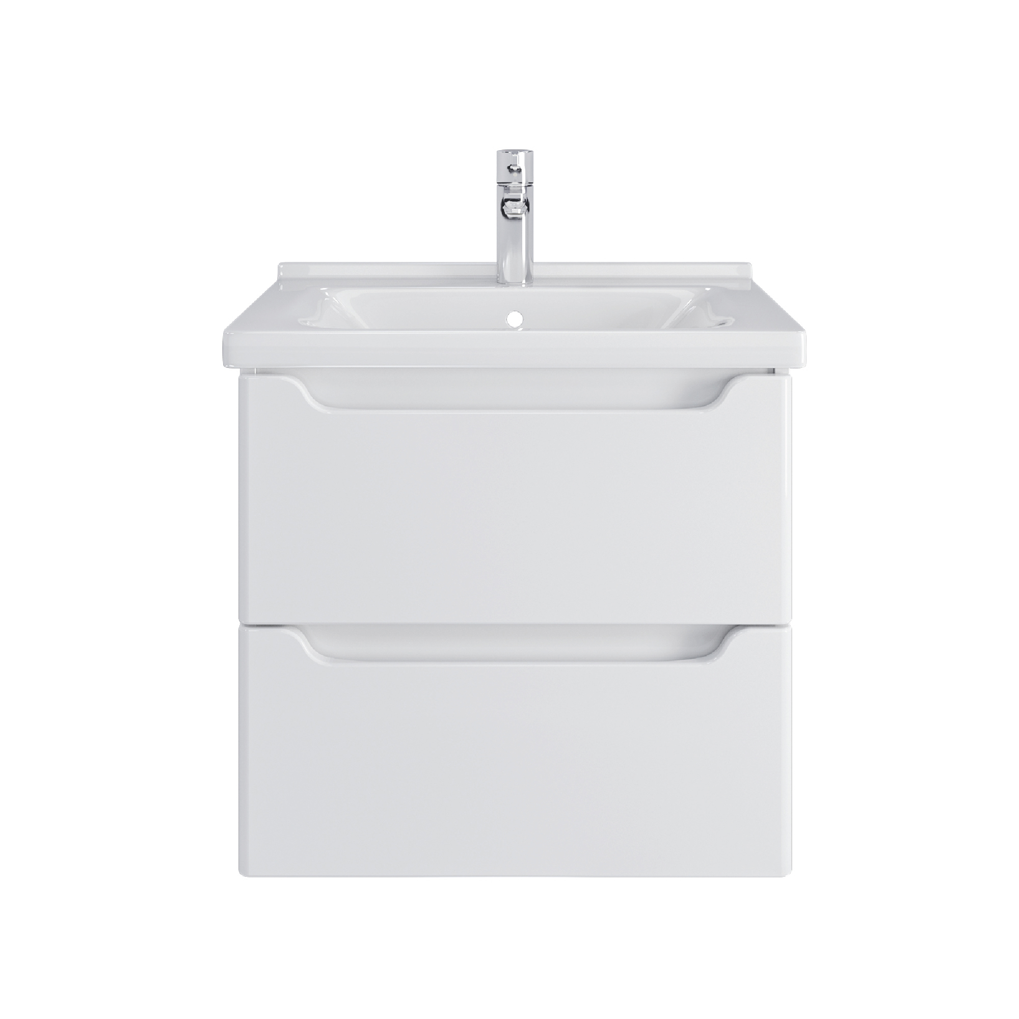 Изображение товара Тумба SANSTAR Lanciano 60.4 с раковиной Миранда 60 — литой белый 60 см