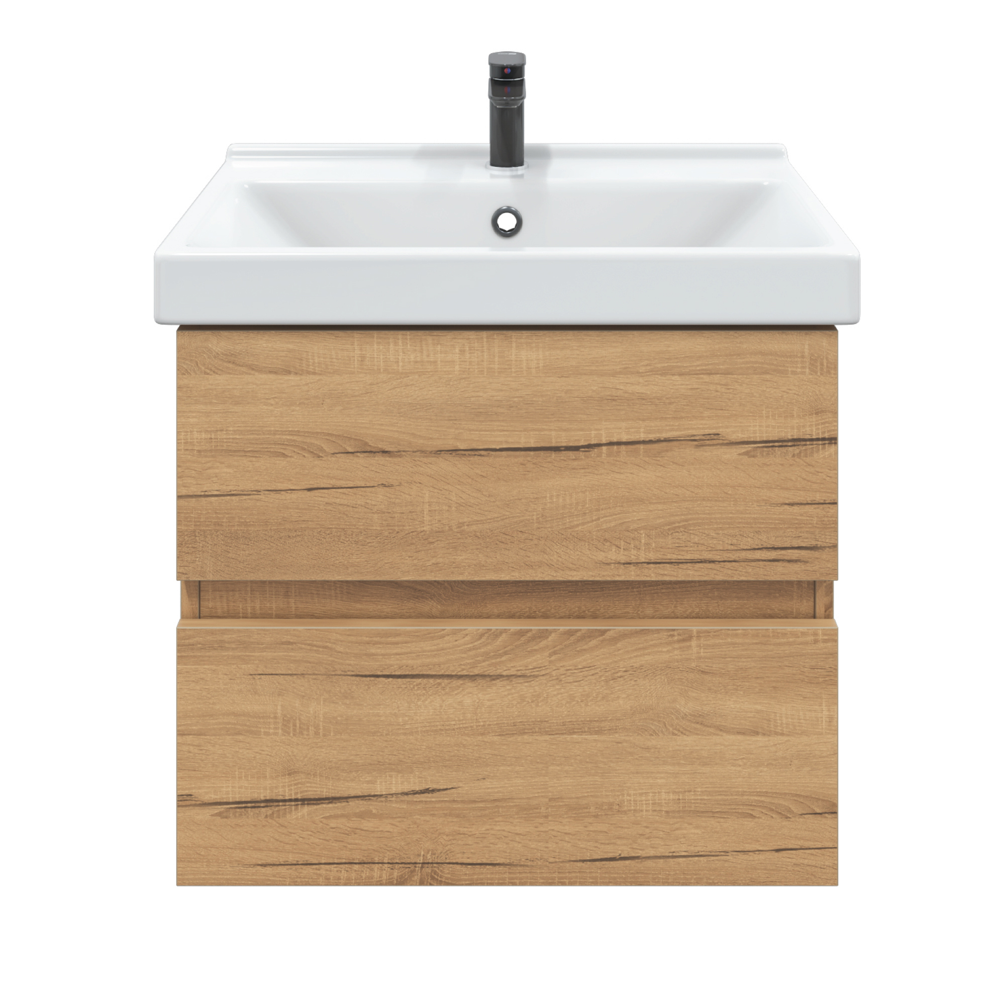 Изображение товара Тумба с раковиной Sanstar Lavanti 438.1-1.4.1.КФЕС подвесная 50.50см цвет дуб вотан