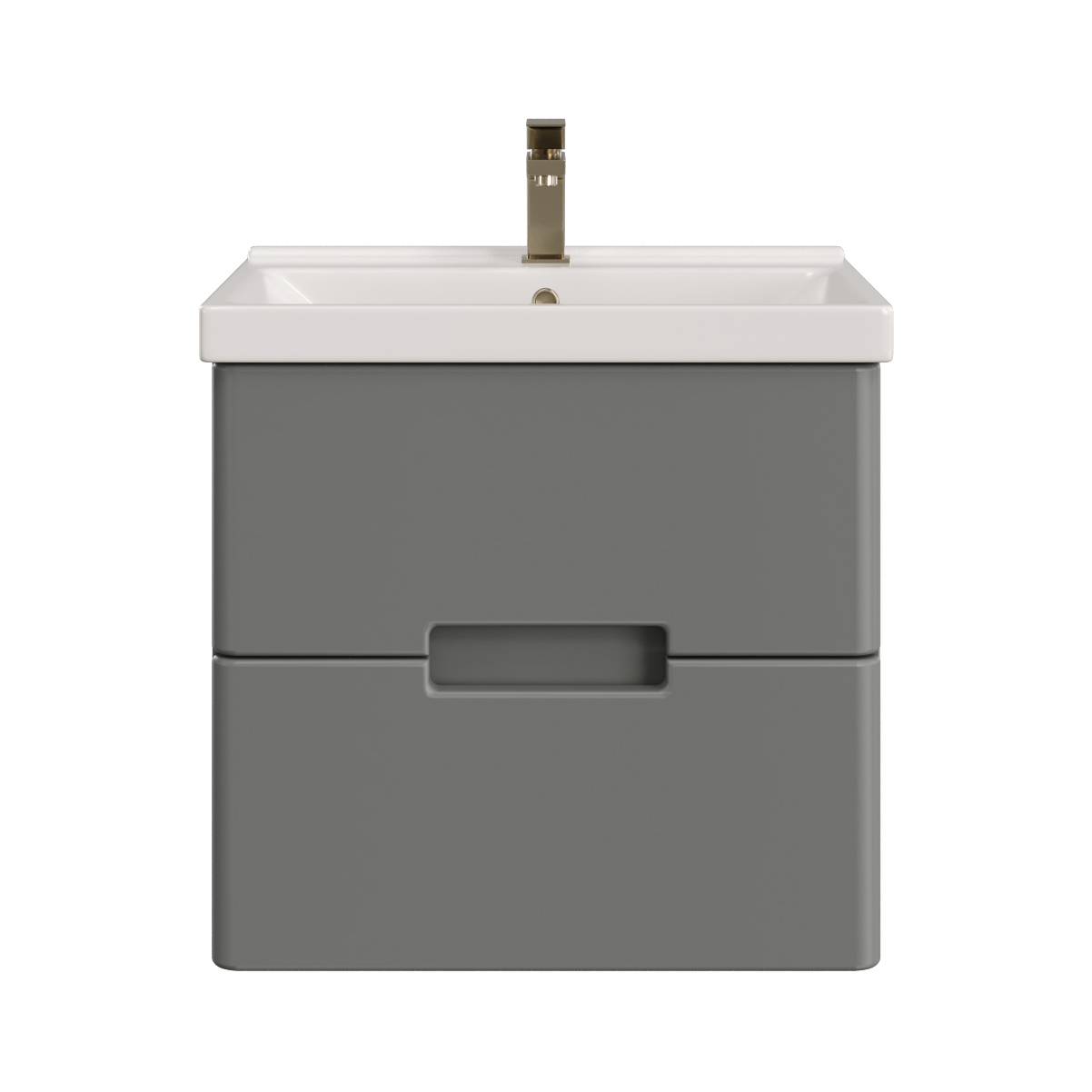 Изображение товара Тумба под раковину Sanstar Noche 421.1-1.4.1.КФЕС подвесная 50.50см цвет графит софт