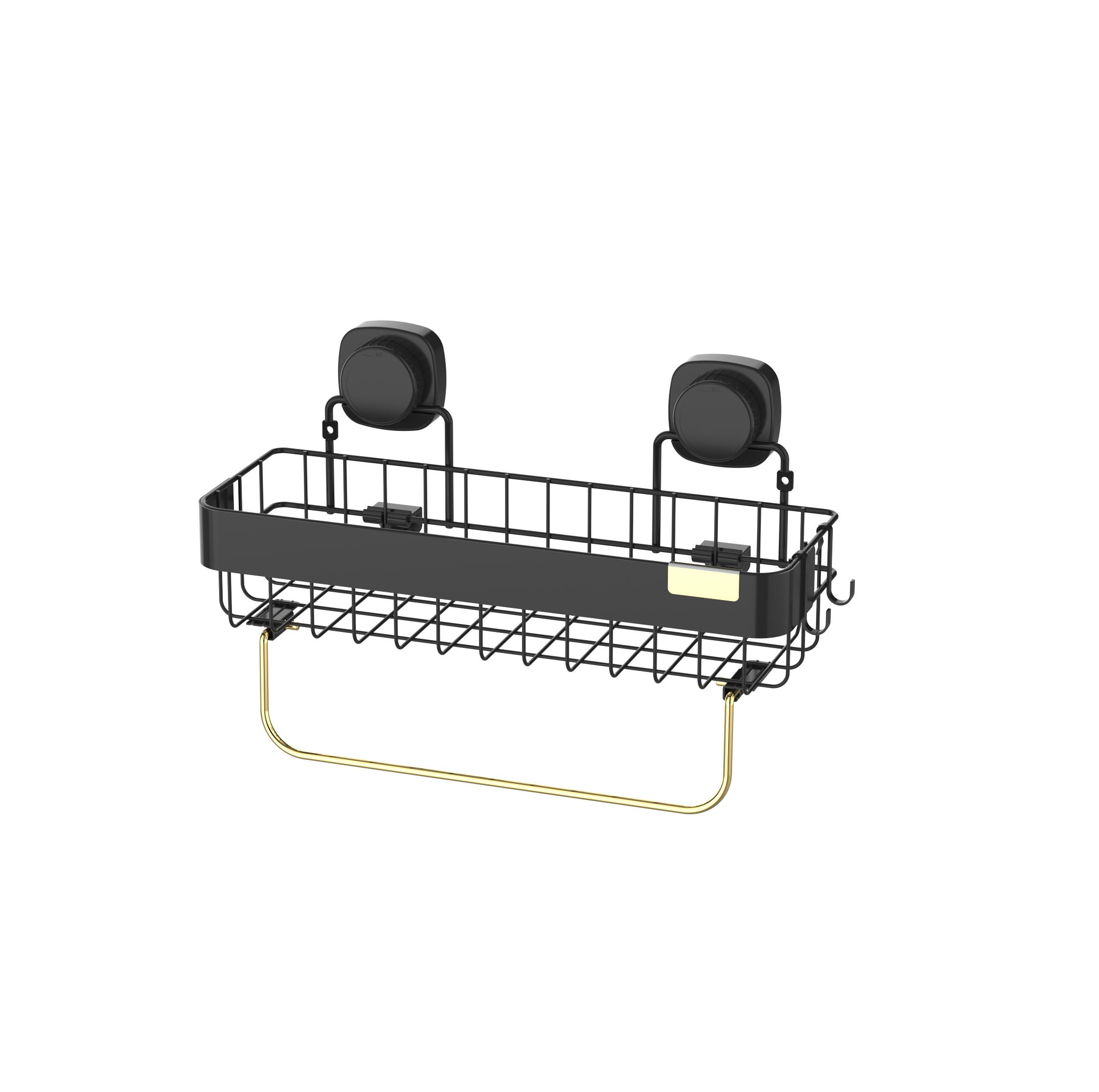 Изображение товара Полка для душа Iddis Soul LM004WC1Bi44 1 ярус черный с золотым акцентом