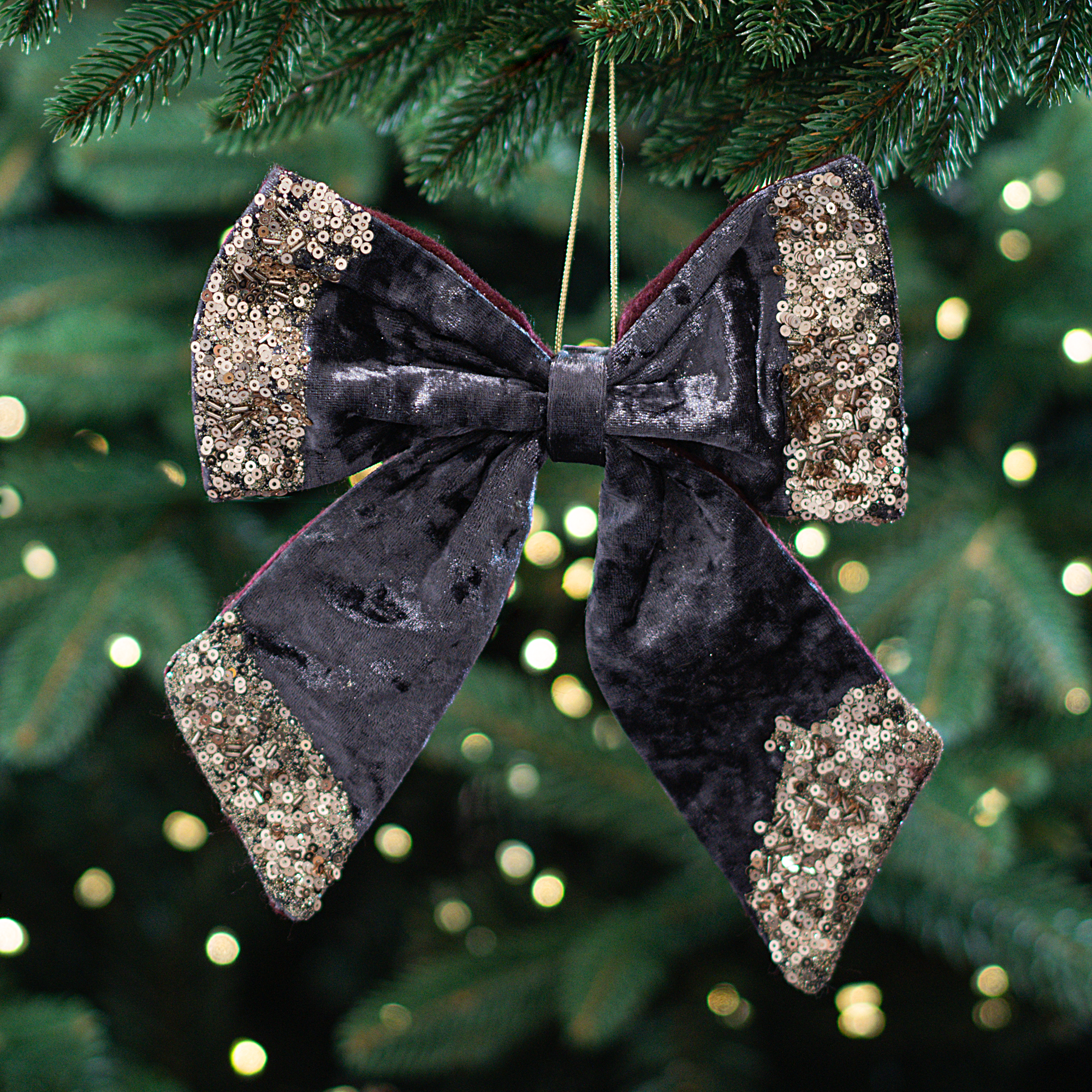 Изображение товара Украшение декоративное Бант 22x20 см фиолетовый