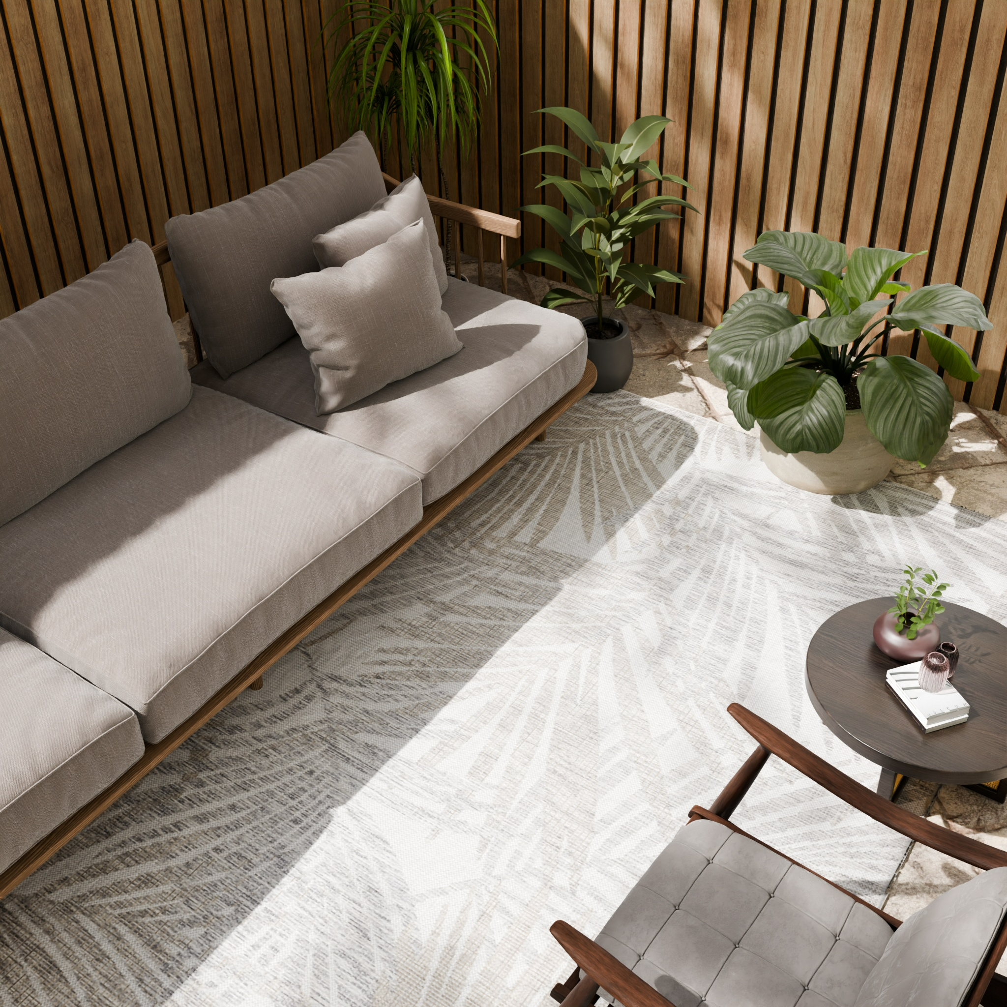 Изображение товара Циновка Дели 160x230 см полипропилен 84115_53211 цвет серый