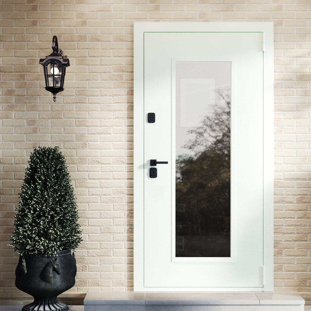 Изображение товара Входная дверь MPS1 правый 205x96см цвет белый/белый