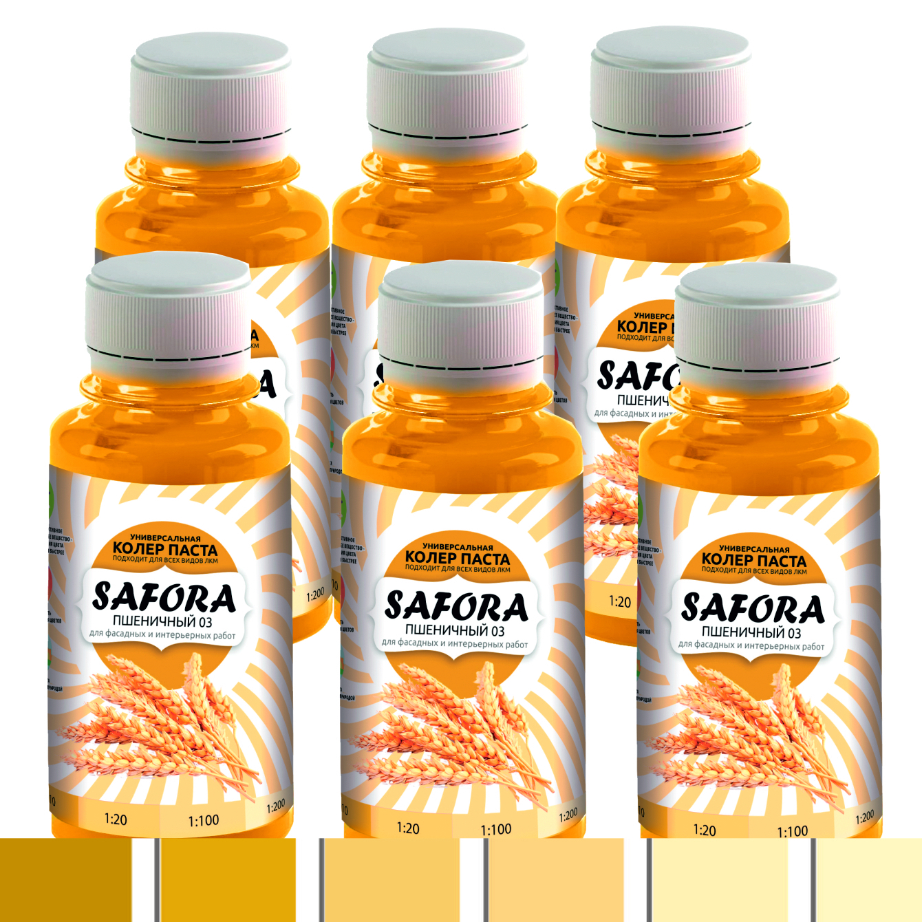 Изображение товара Краситель Safora 03/6 0.6 л цвет пшеничный