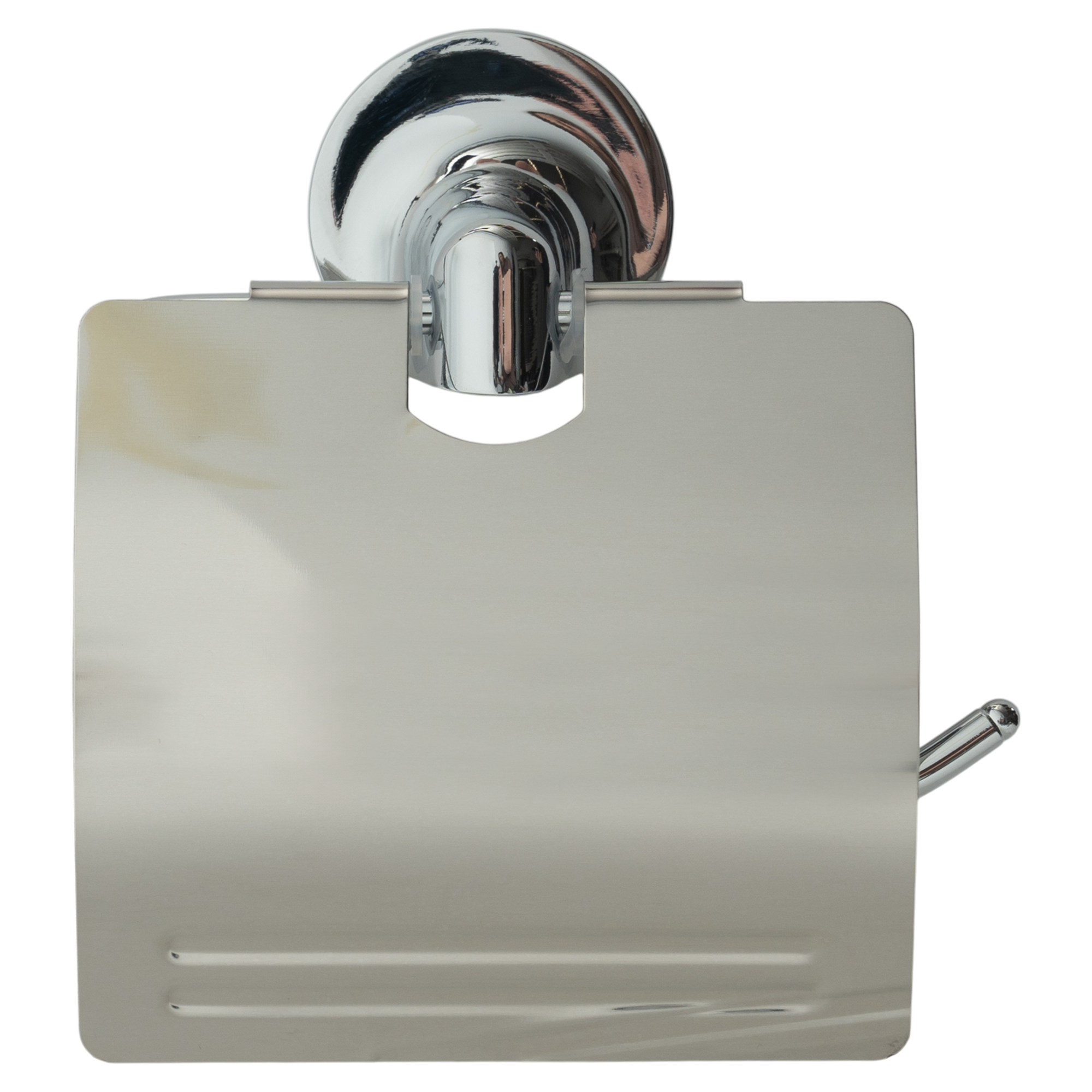 Изображение товара Держатель для туалетной бумаги Vidage Ангарка с крышкой цвет хром