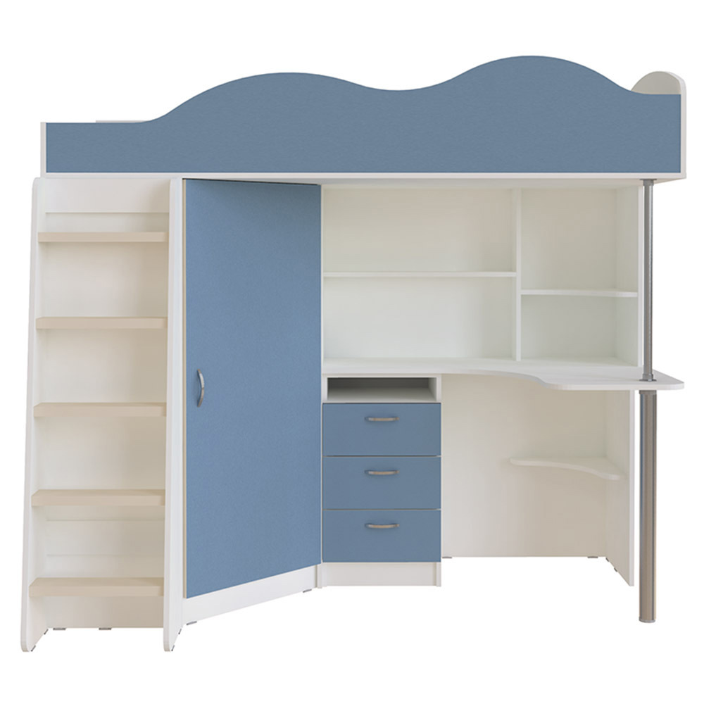 Изображение товара Кровать Кариви КИВи 193x170x88 см ЛДСП цвет голубой 00323-33-22-00