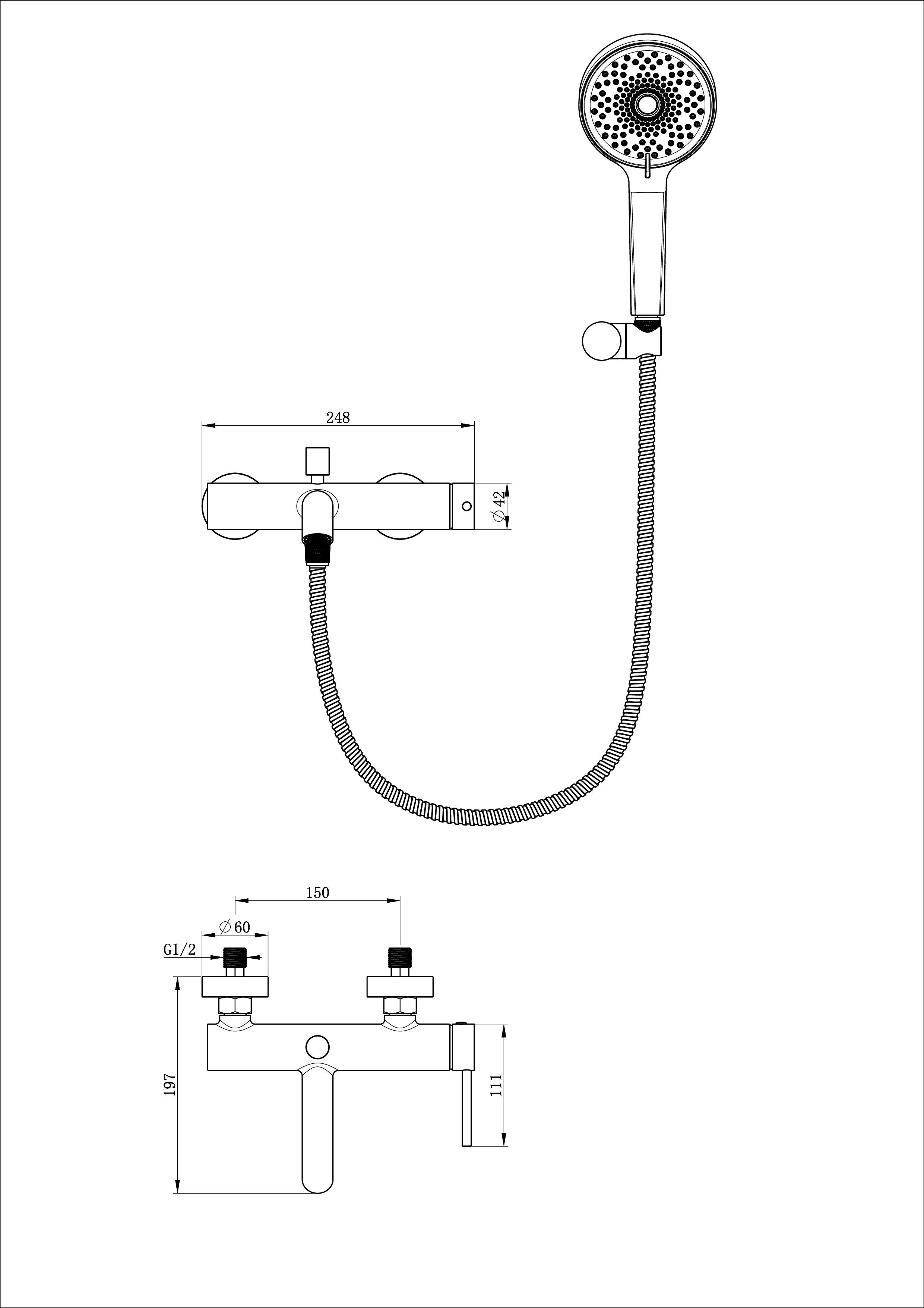 Изображение товара Смеситель WONZON & WOGHAND Stick WW-88639017-BG Золото