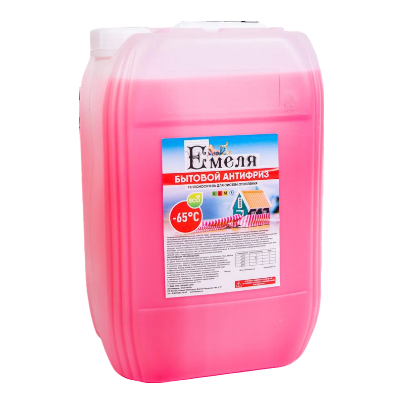 Изображение товара Теплоноситель ЕМЕЛЯ -65°C 20 кг пропиленгликоль концентрат для отопления