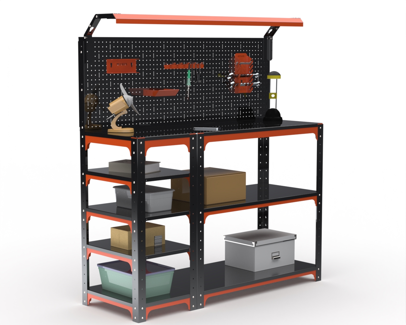 Изображение товара Стол-верстак Metalex Kit 204770 950x1700x600 мм, максимальная нагрузка до 260 кг