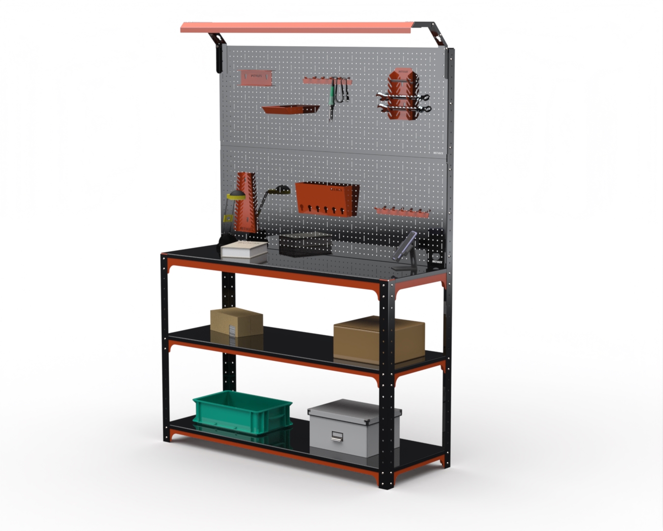 Изображение товара Стол-верстак Metalex Kit 204835 950x1300x500 мм с освещением