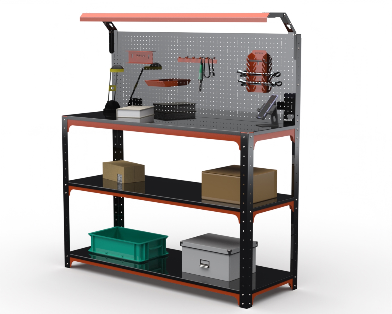 Изображение товара Стол-верстак Metalex Kit 204850 с освещением максимальная нагрузка 260 кг