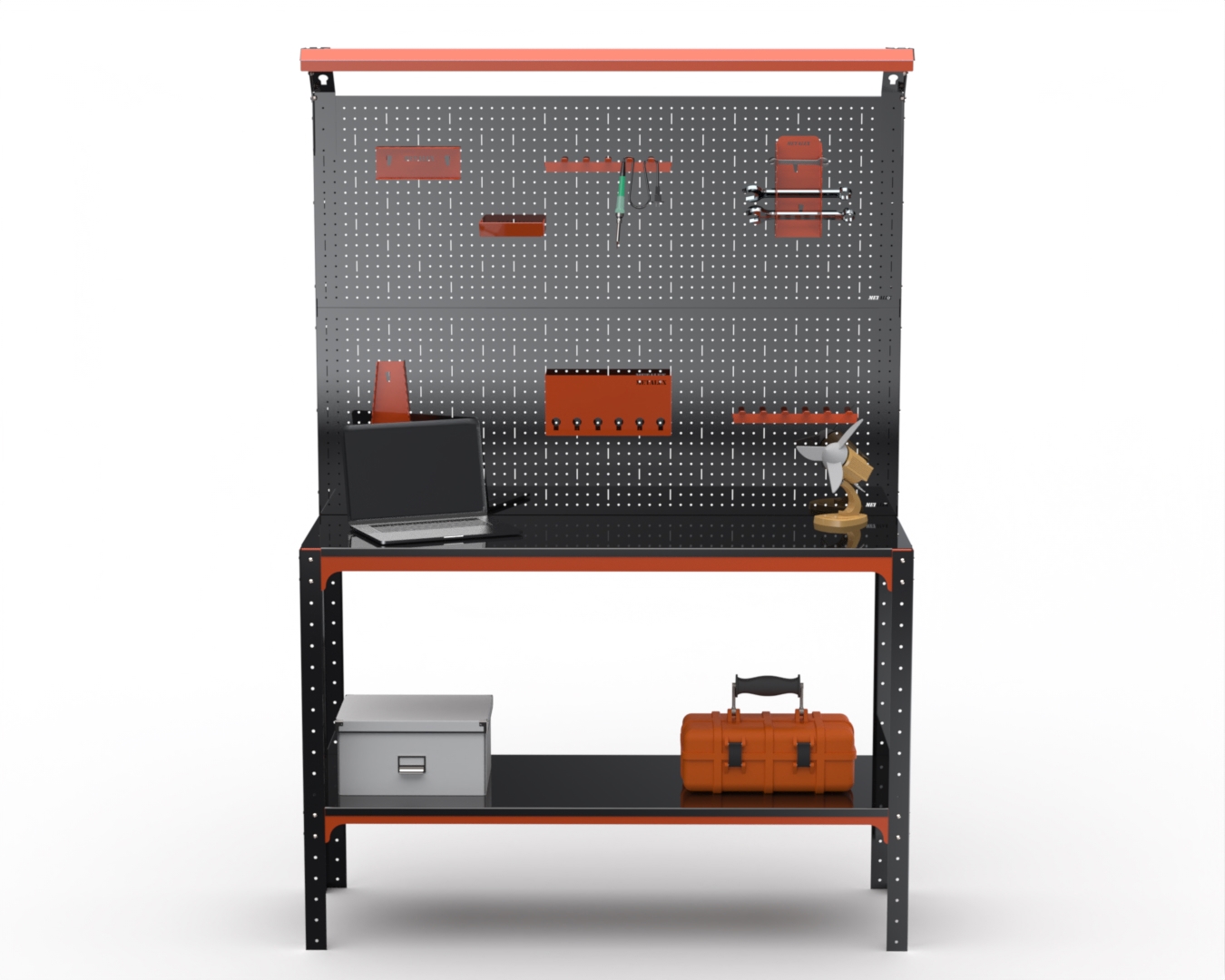 Изображение товара Стол-верстак Metalex KIT 950x1400x500 мм с освещением, нагрузка 260 кг