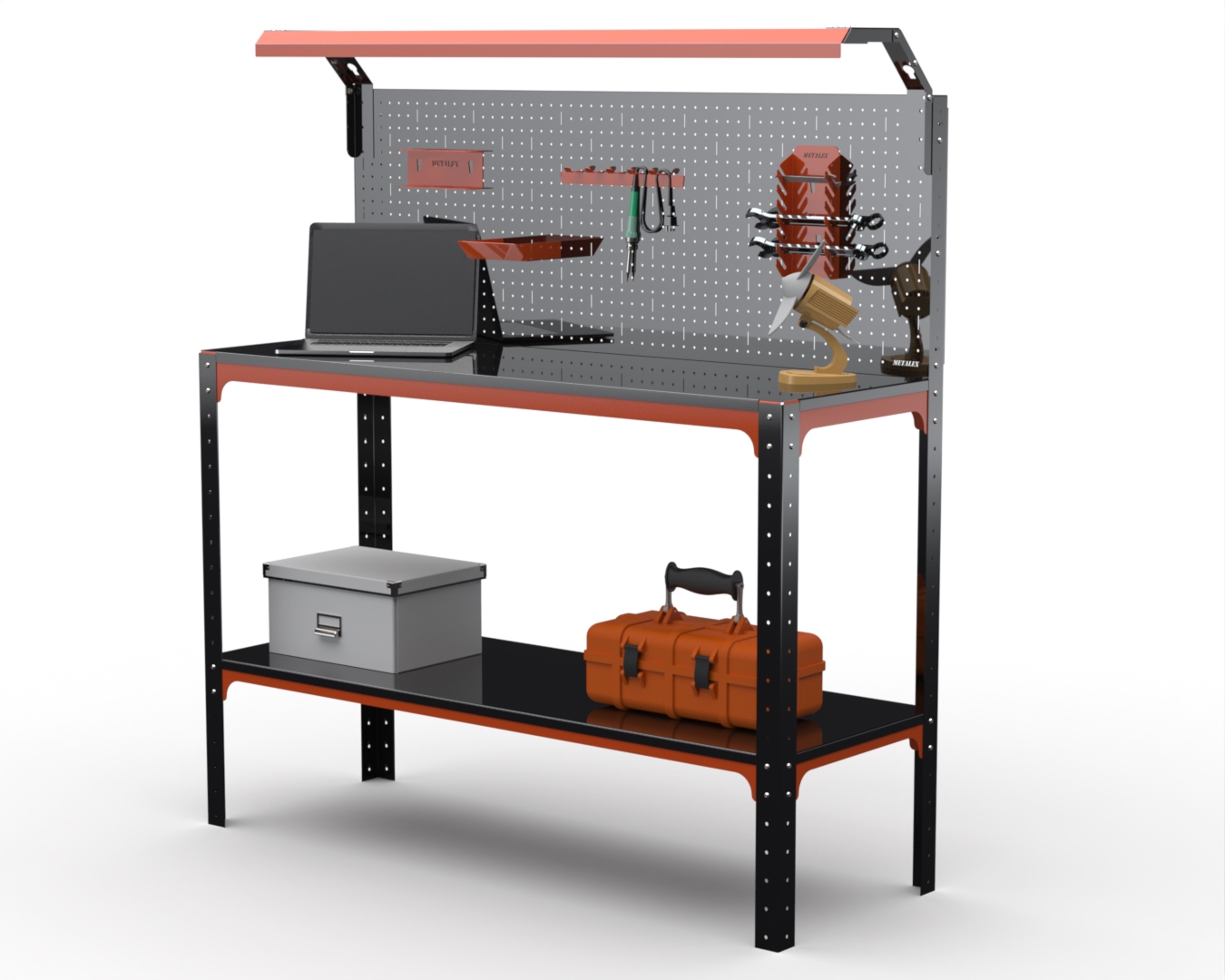 Изображение товара Стол-верстак Metalex Kit 950x1200x500 мм с освещением и стойкой