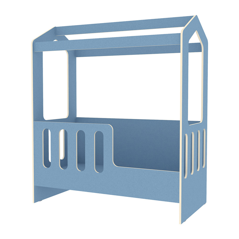 Изображение товара Кровать Кариви Сказочный Домик 143.20x166.40x73.40 см ЛДСП голубая