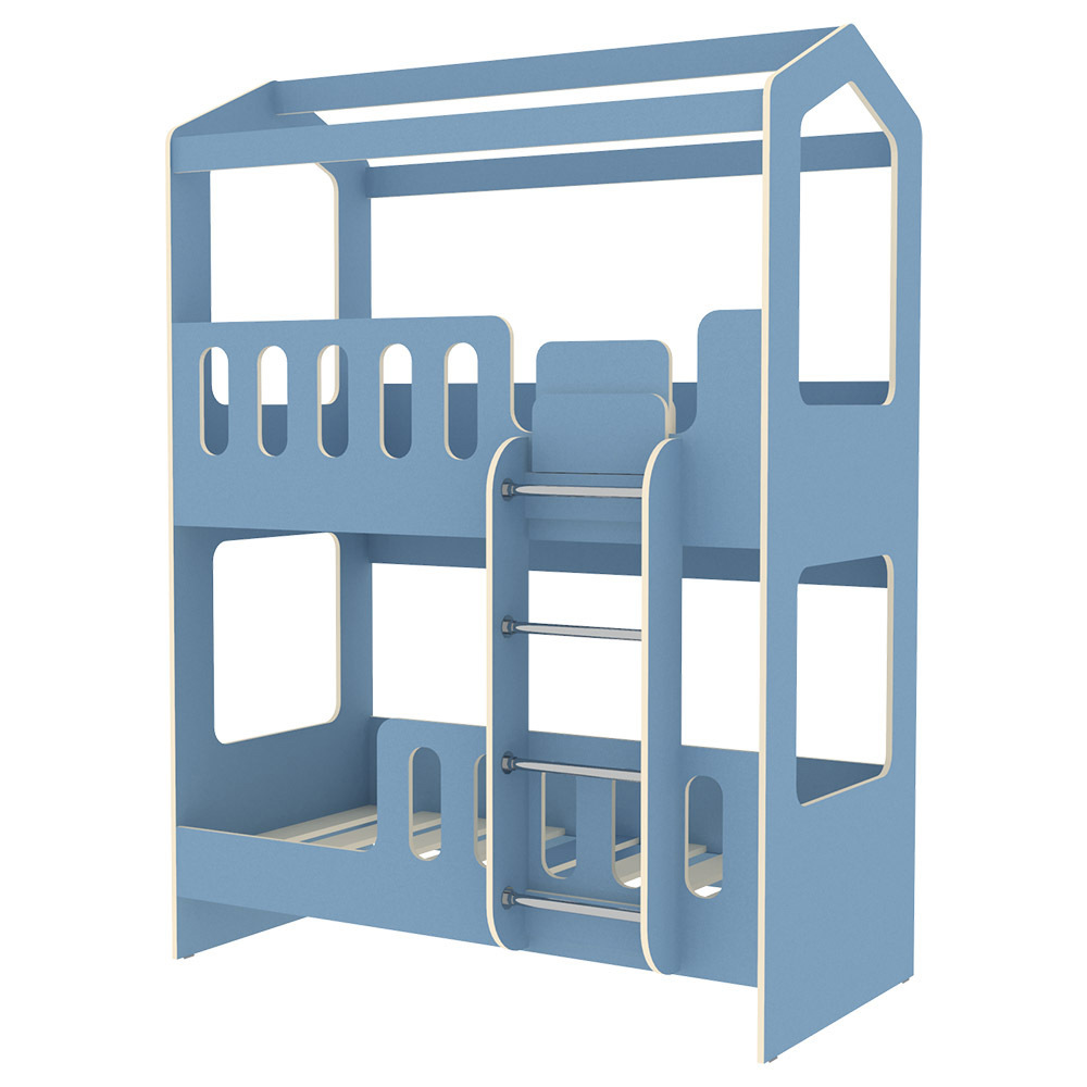 Изображение товара Кровать Кариви Сказочный Домик 163.2x222.6x98.4 см голубая